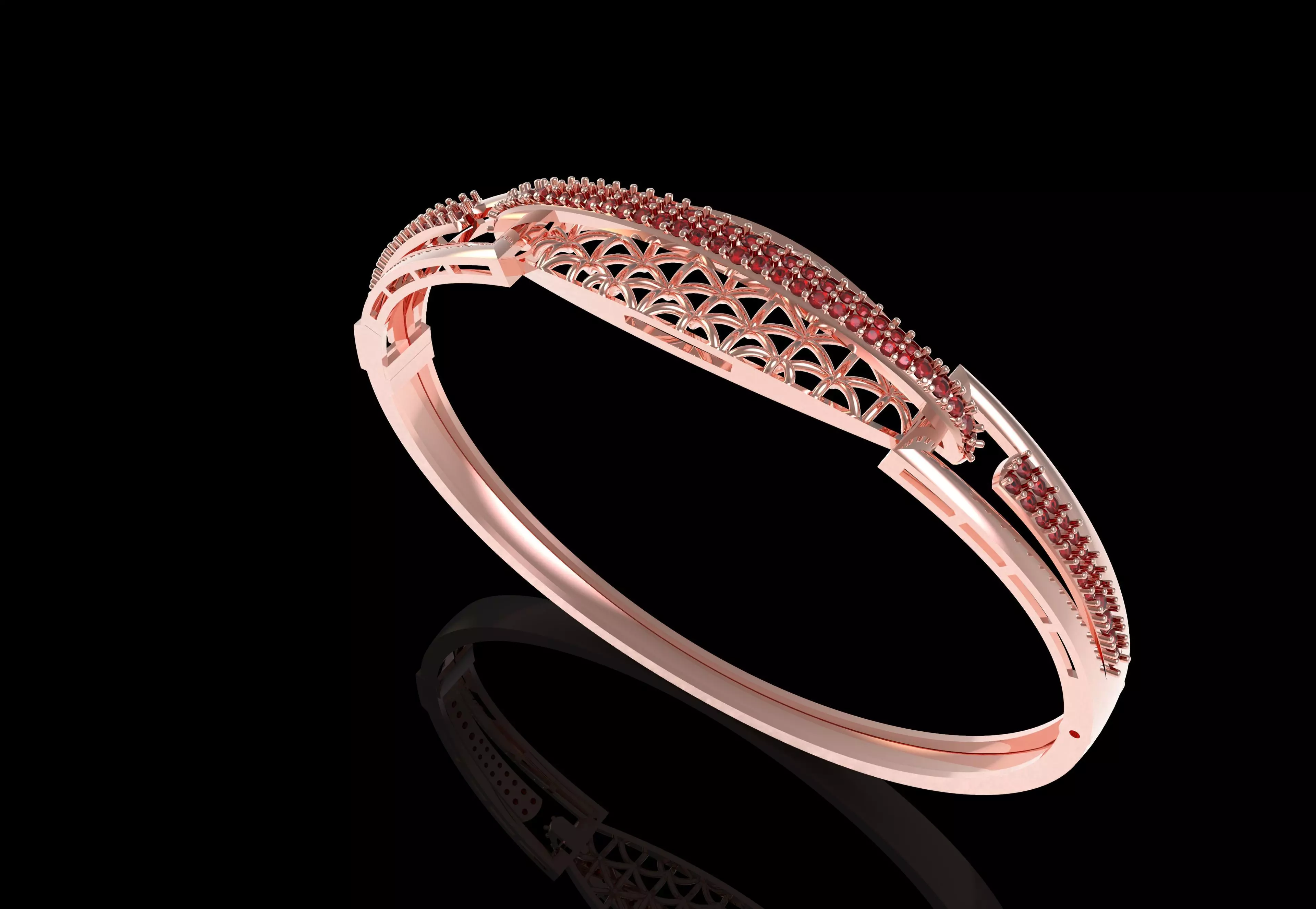 Art Deco Bracelet 01 3D print model_37