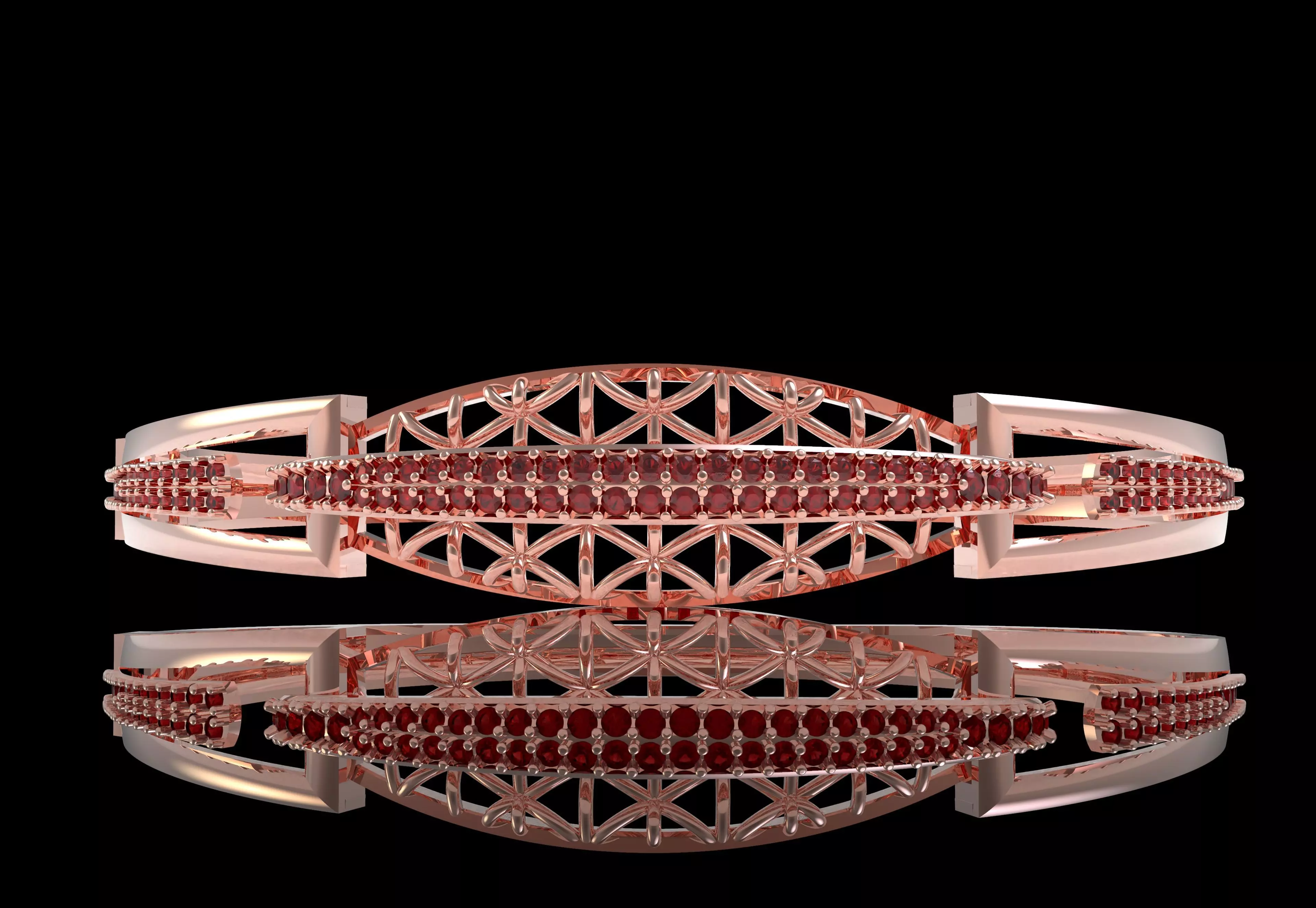 Art Deco Bracelet 01 3D print model_28