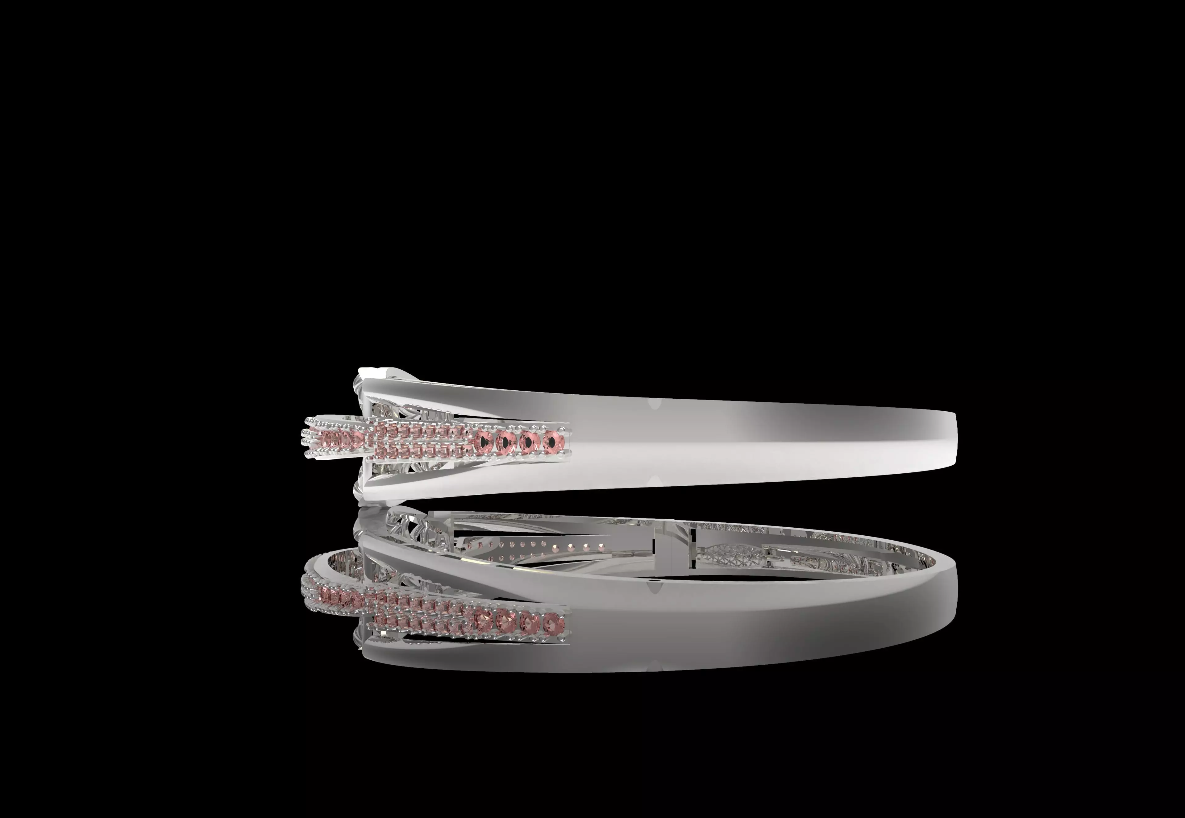 Art Deco Bracelet 01 3D print model_6