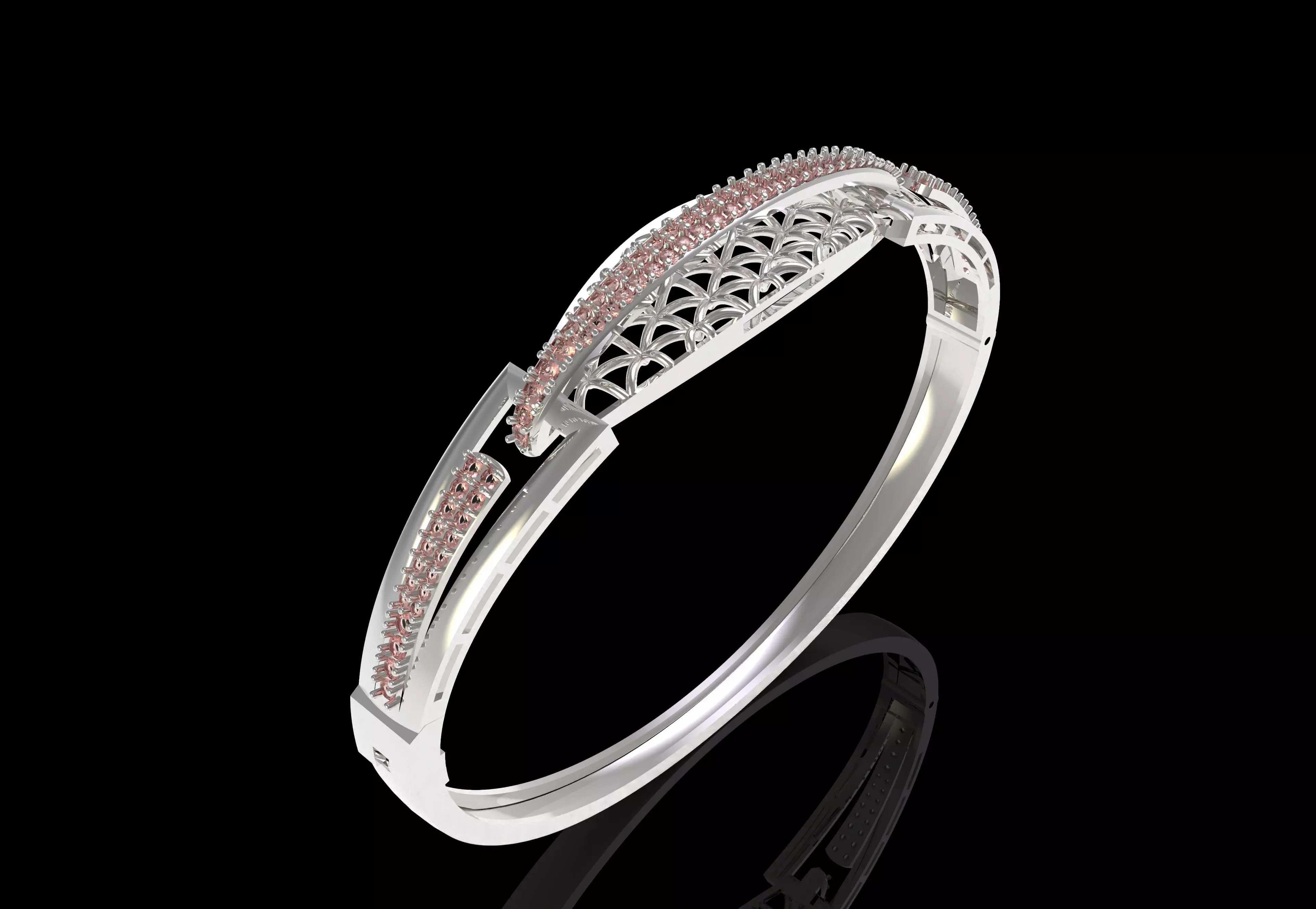 Art Deco Bracelet 01 3D print model_41