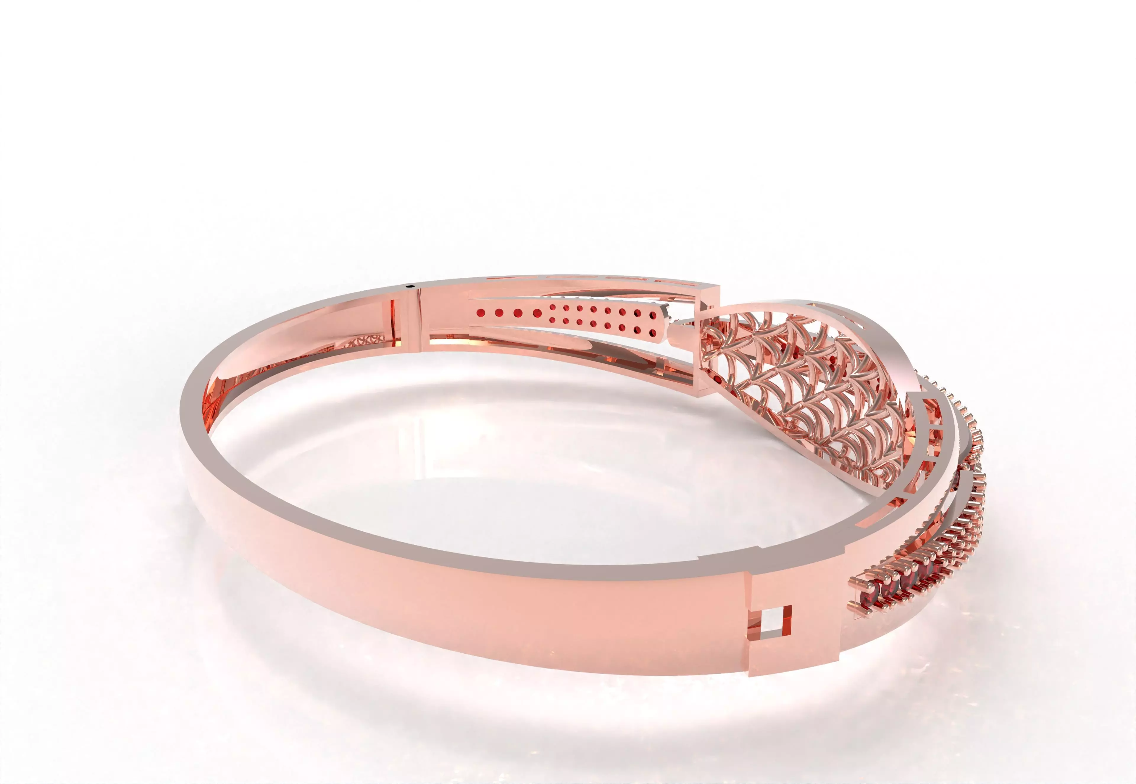 Art Deco Bracelet 01 3D print model_21