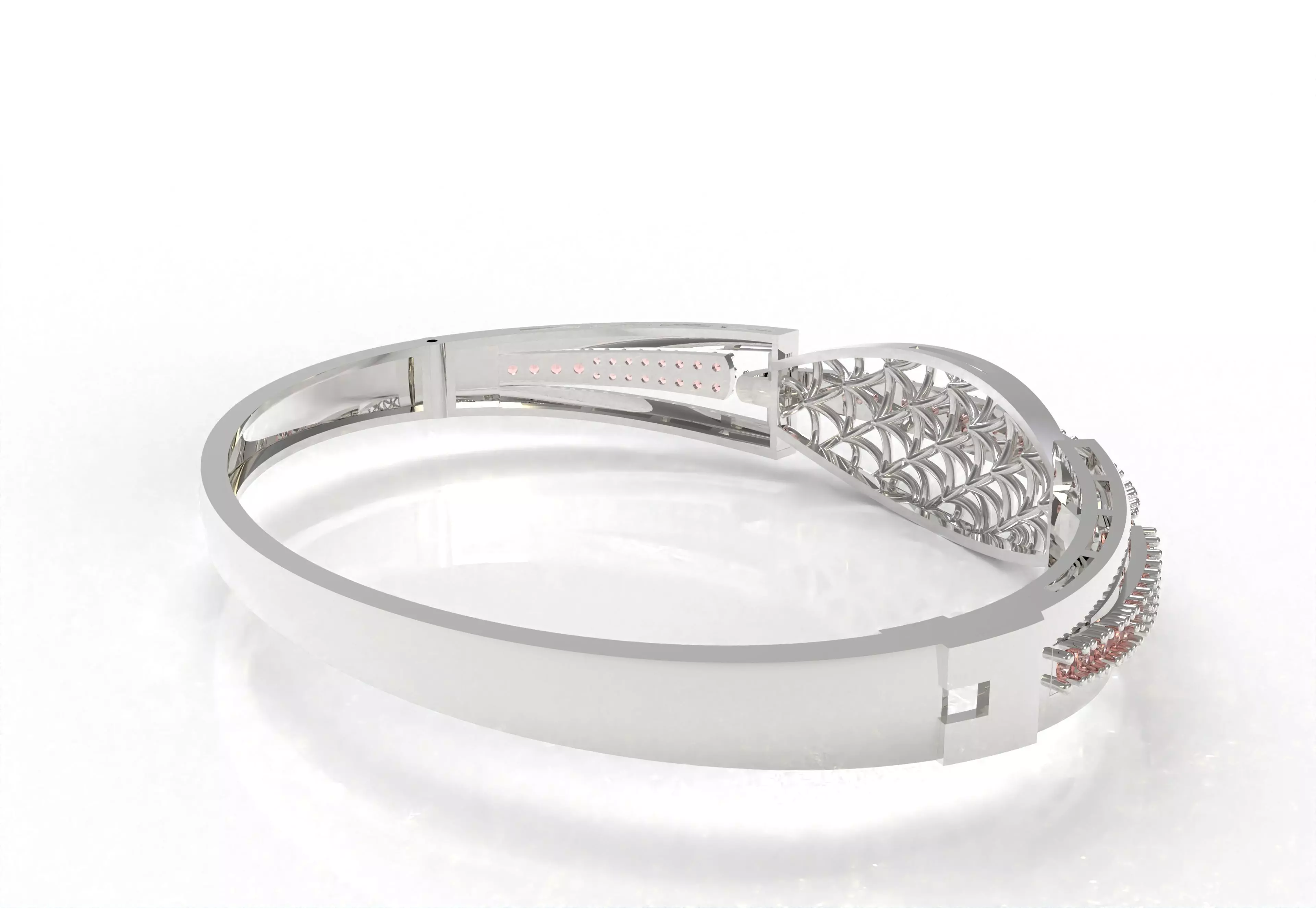 Art Deco Bracelet 01 3D print model_13