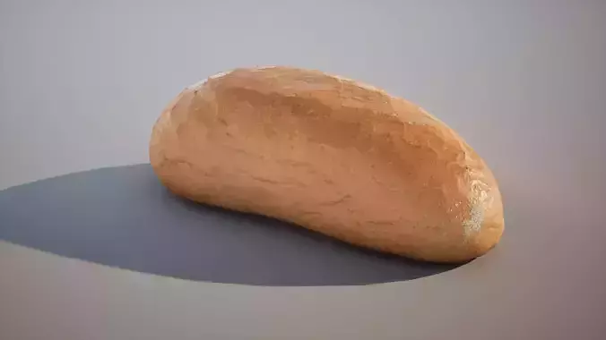 Low -Poly Bread Game ready 5K triangles 4K PBR textures model Low-poly 3D model 3