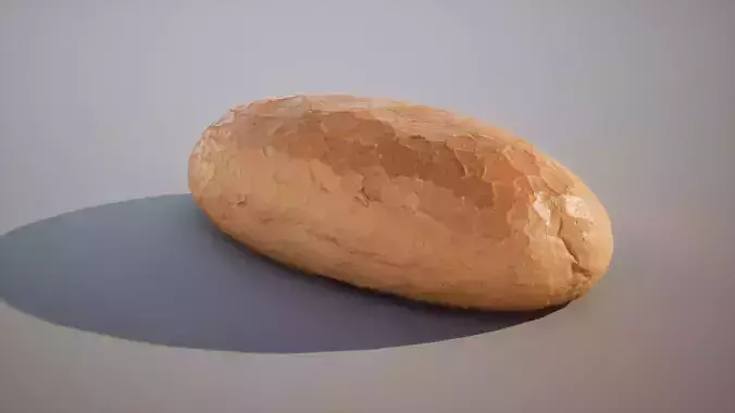 Low -Poly Bread Game ready 5K triangles 4K PBR textures model