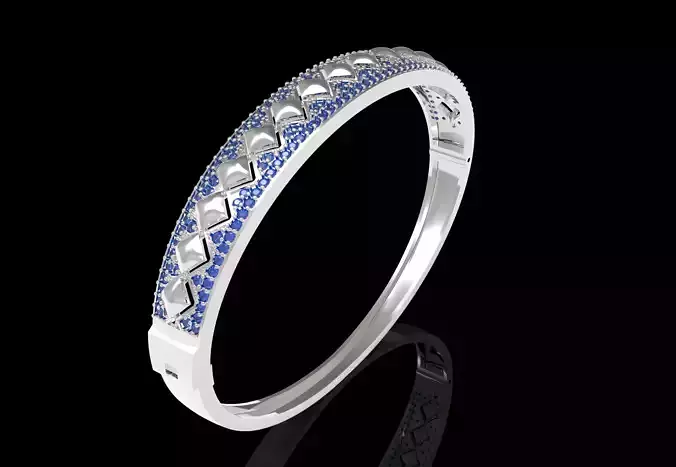 Art Deco Bracelet 02 3D print model