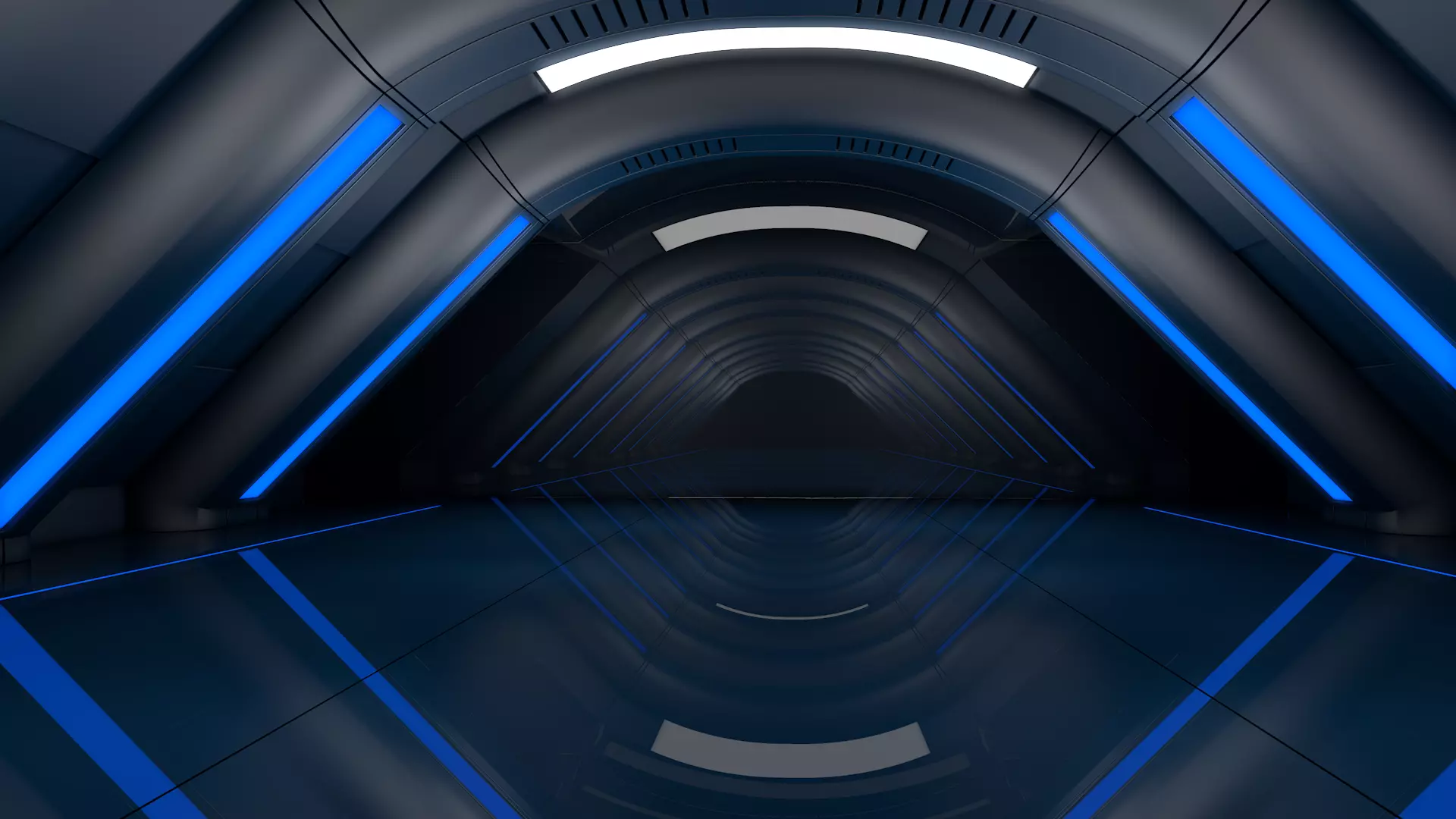 Sci Fi Corridor 3D model_3