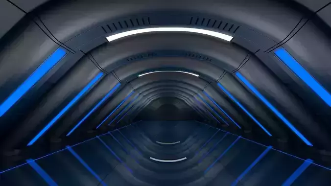 Sci Fi Corridor 3D model Sci Fi Corridor 3D model