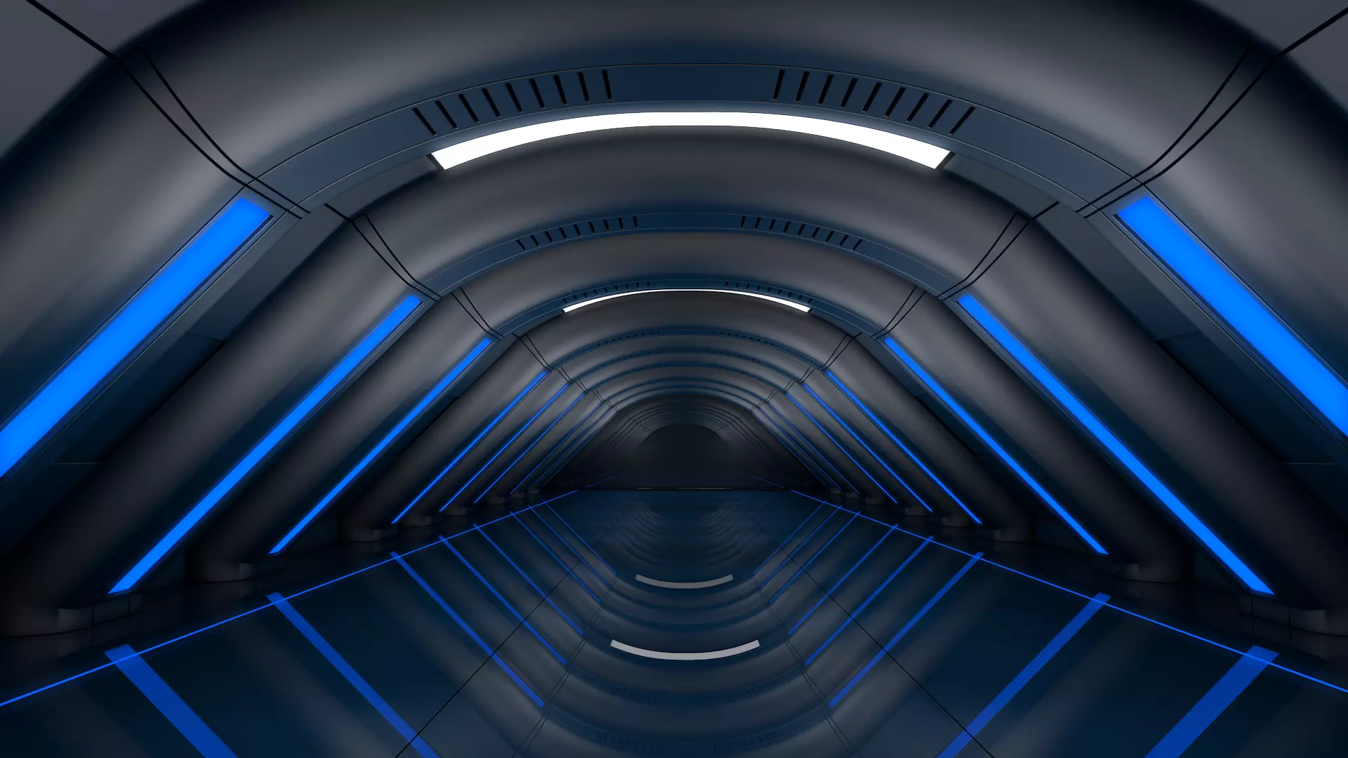 Sci Fi Corridor 3D model_0
