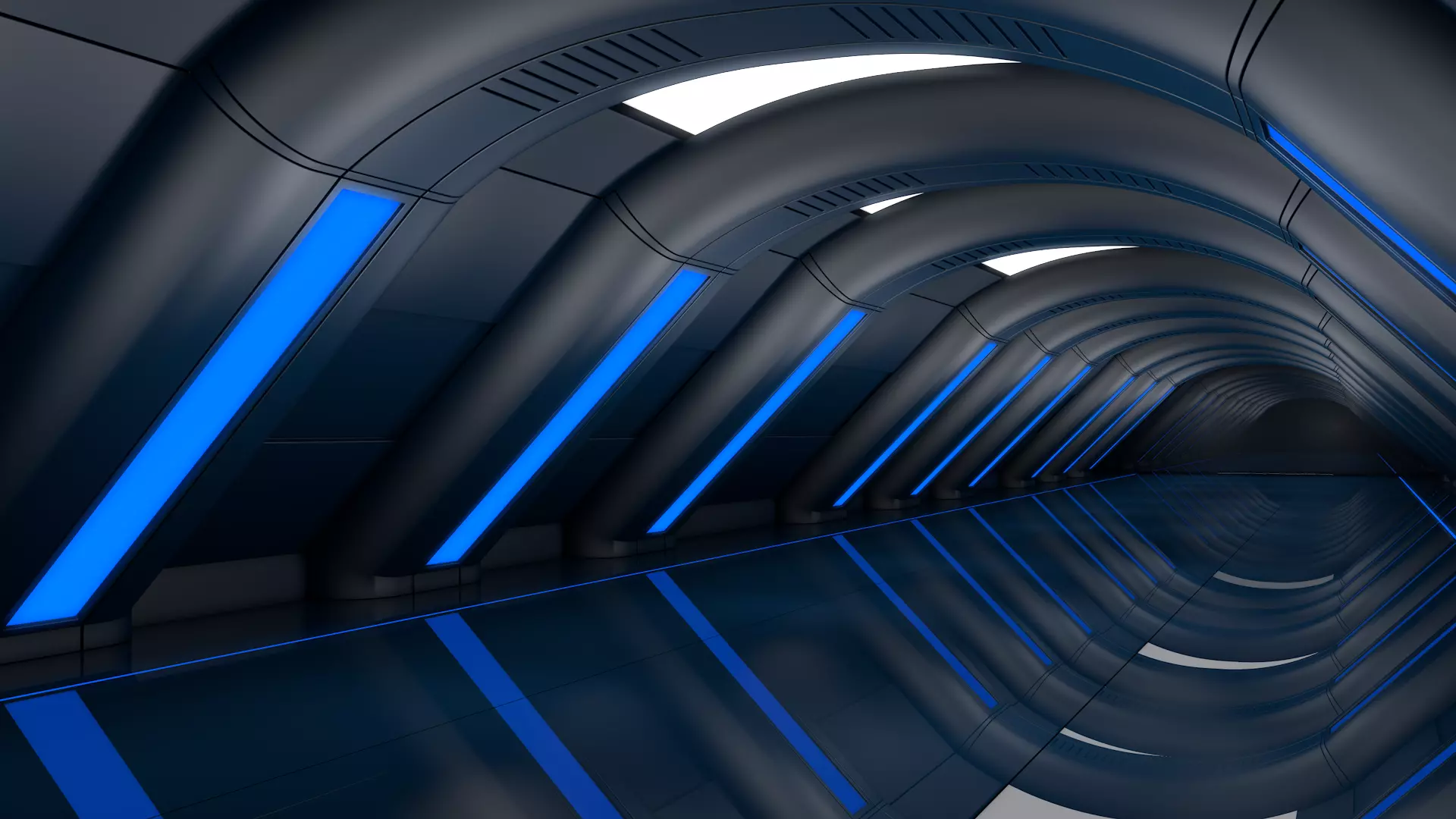 Sci Fi Corridor 3D model_1