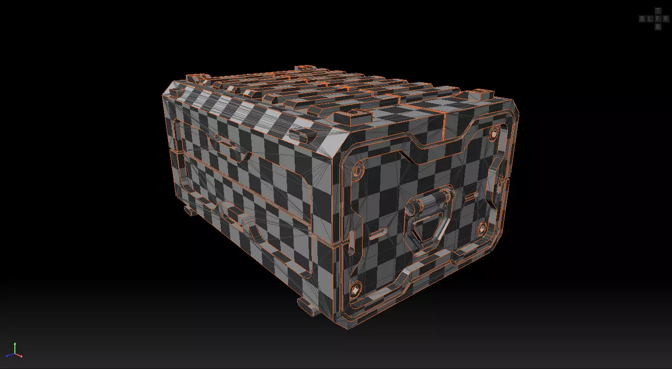 Scifi Crate Game Asset with 10 Texture Variants - PBR Unity Low-poly 3D model_38