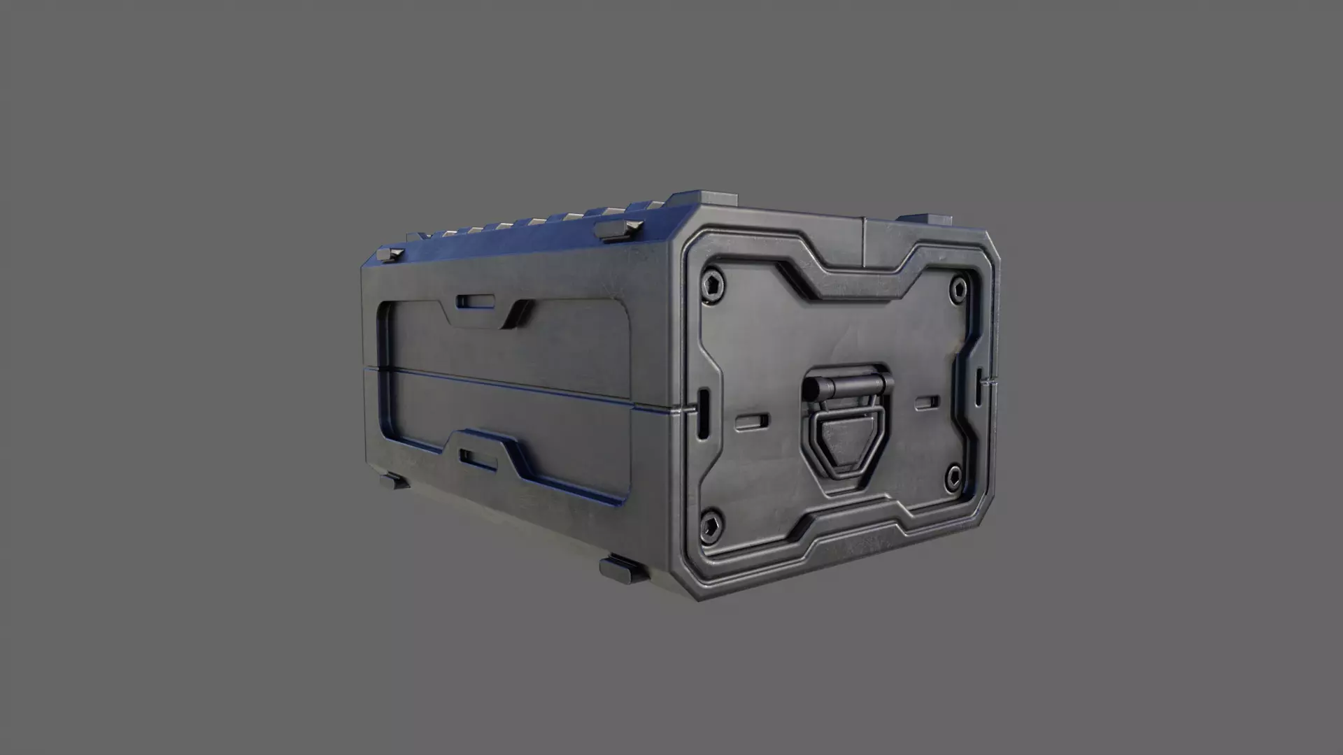 Scifi Crate Game Asset with 10 Texture Variants - PBR Unity Low-poly 3D model_19