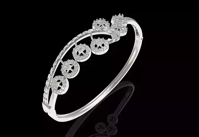 Art Deco Bracelet 03 3D print model