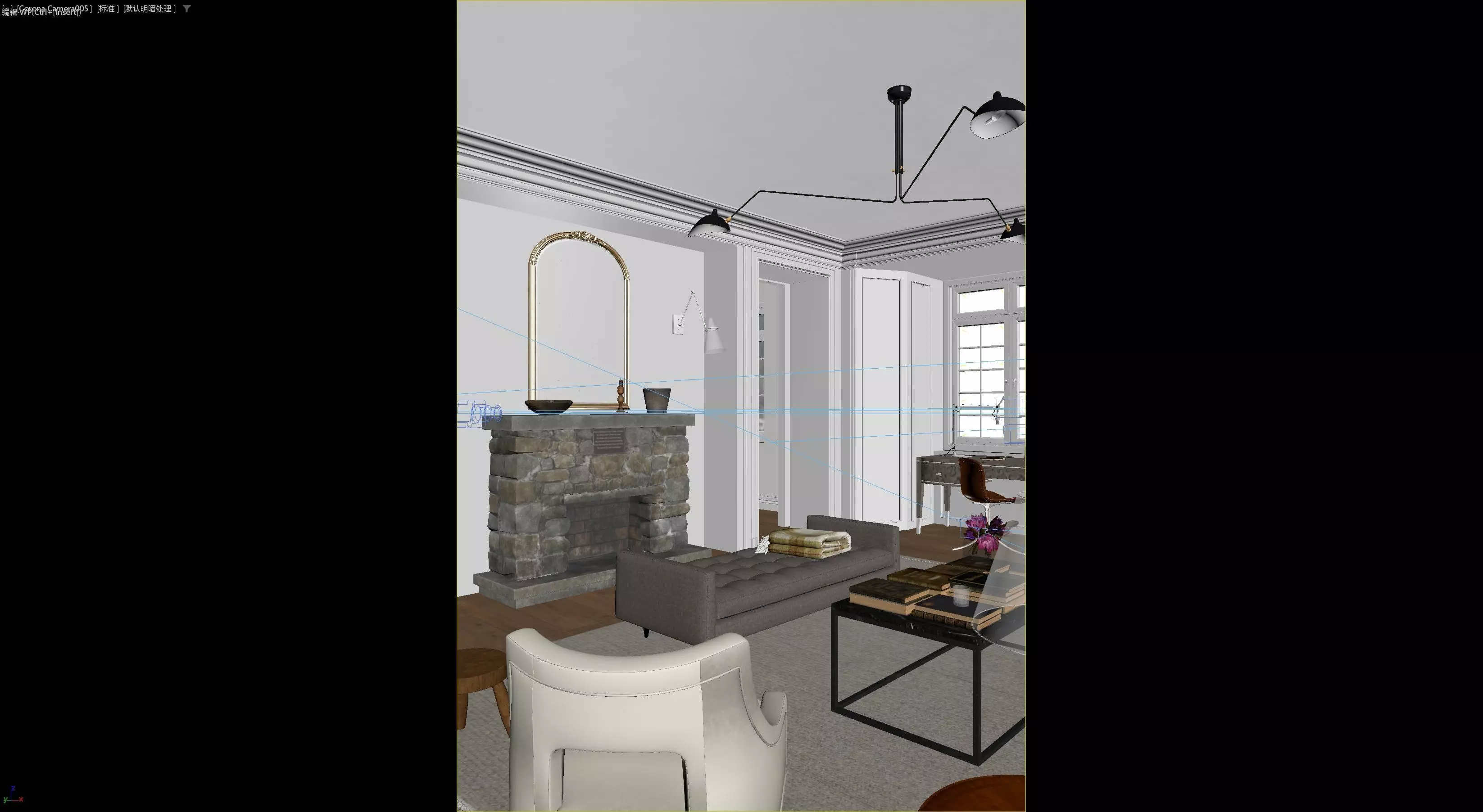 Living Room 3D model 3D model 3D model_10