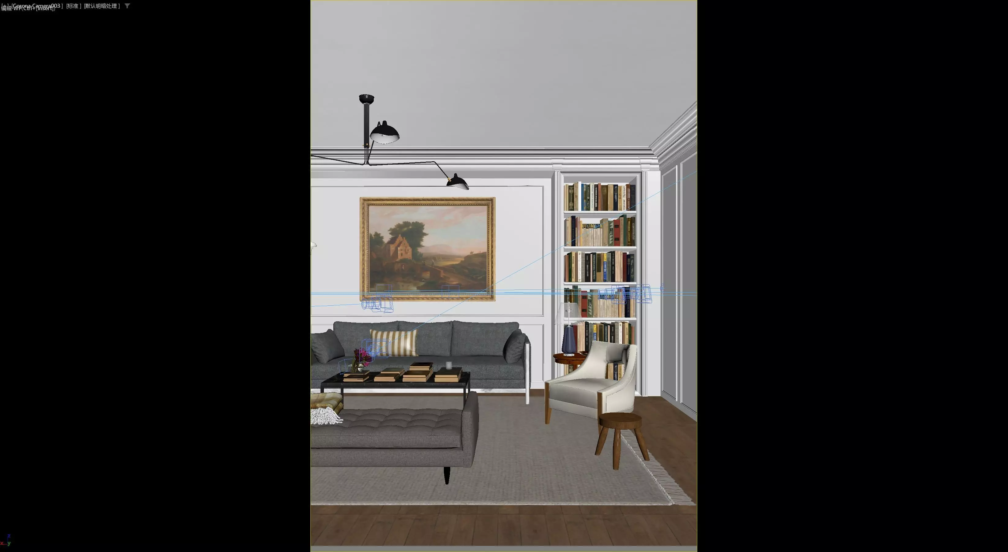 Living Room 3D model 3D model 3D model_8