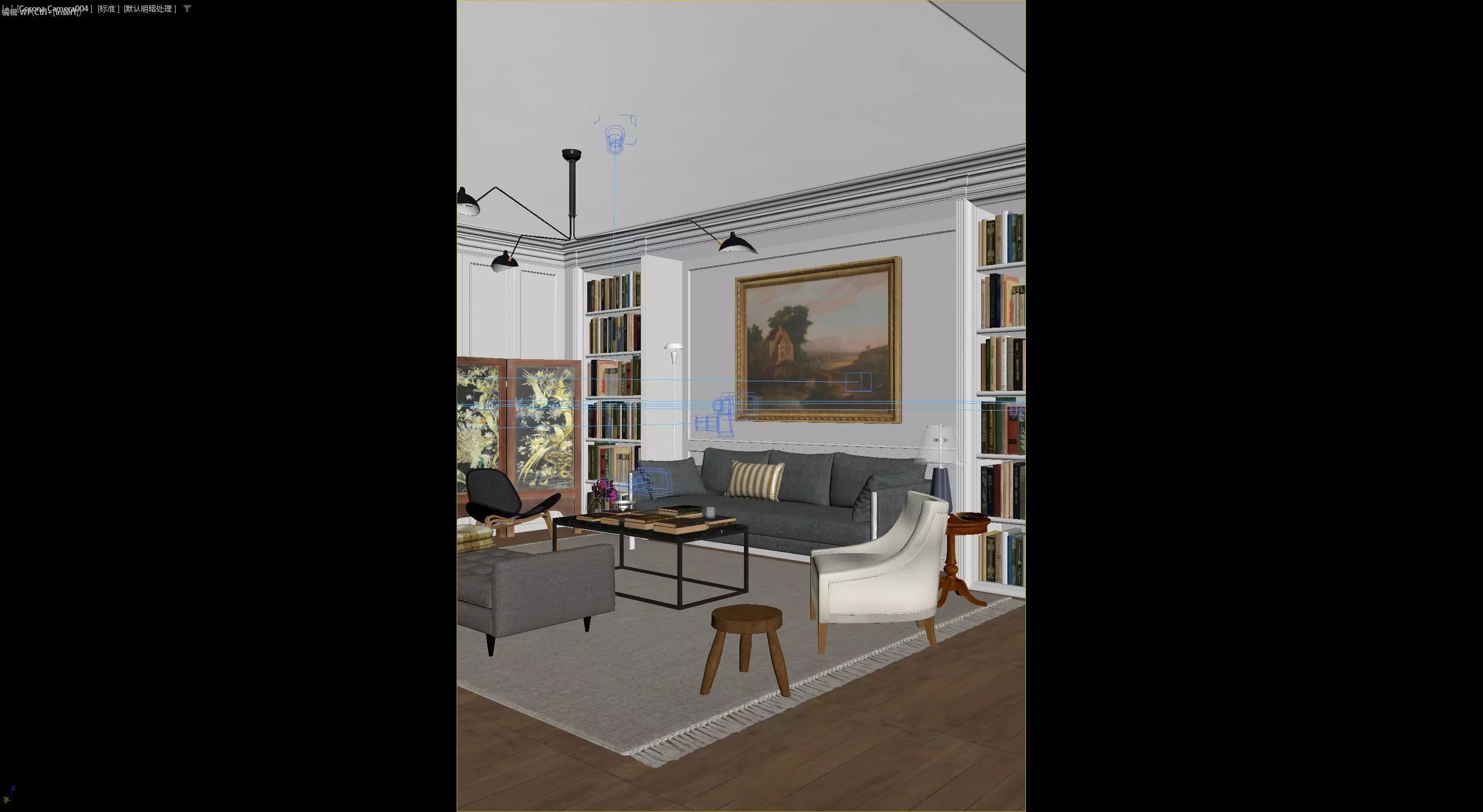 Living Room 3D model 3D model 3D model_9