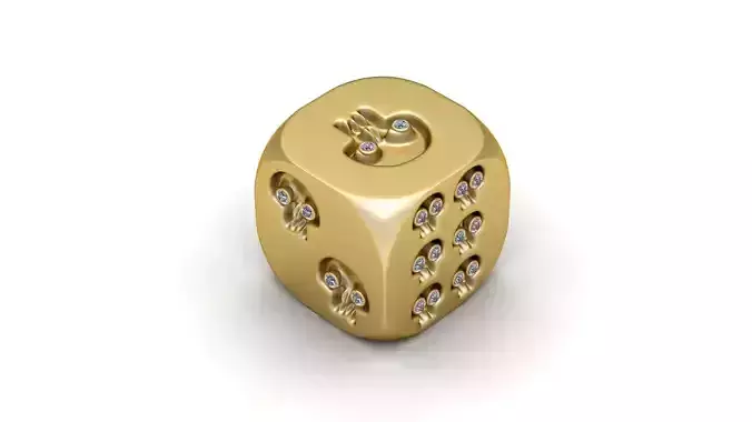  skull-themed luxury dice design