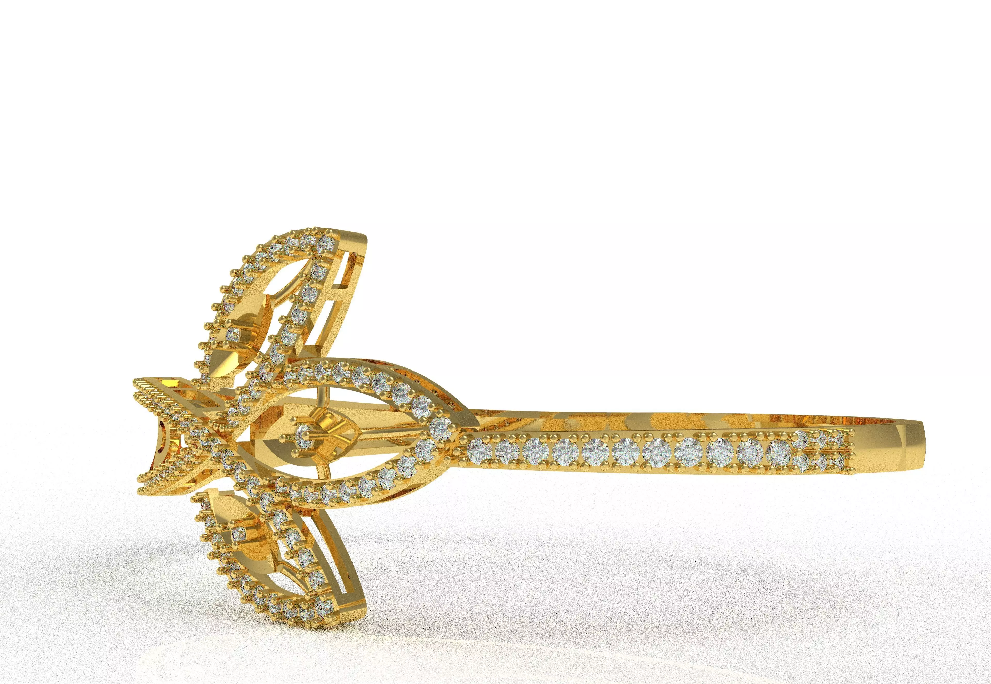 Art Deco Bracelet 04 3D print model_15