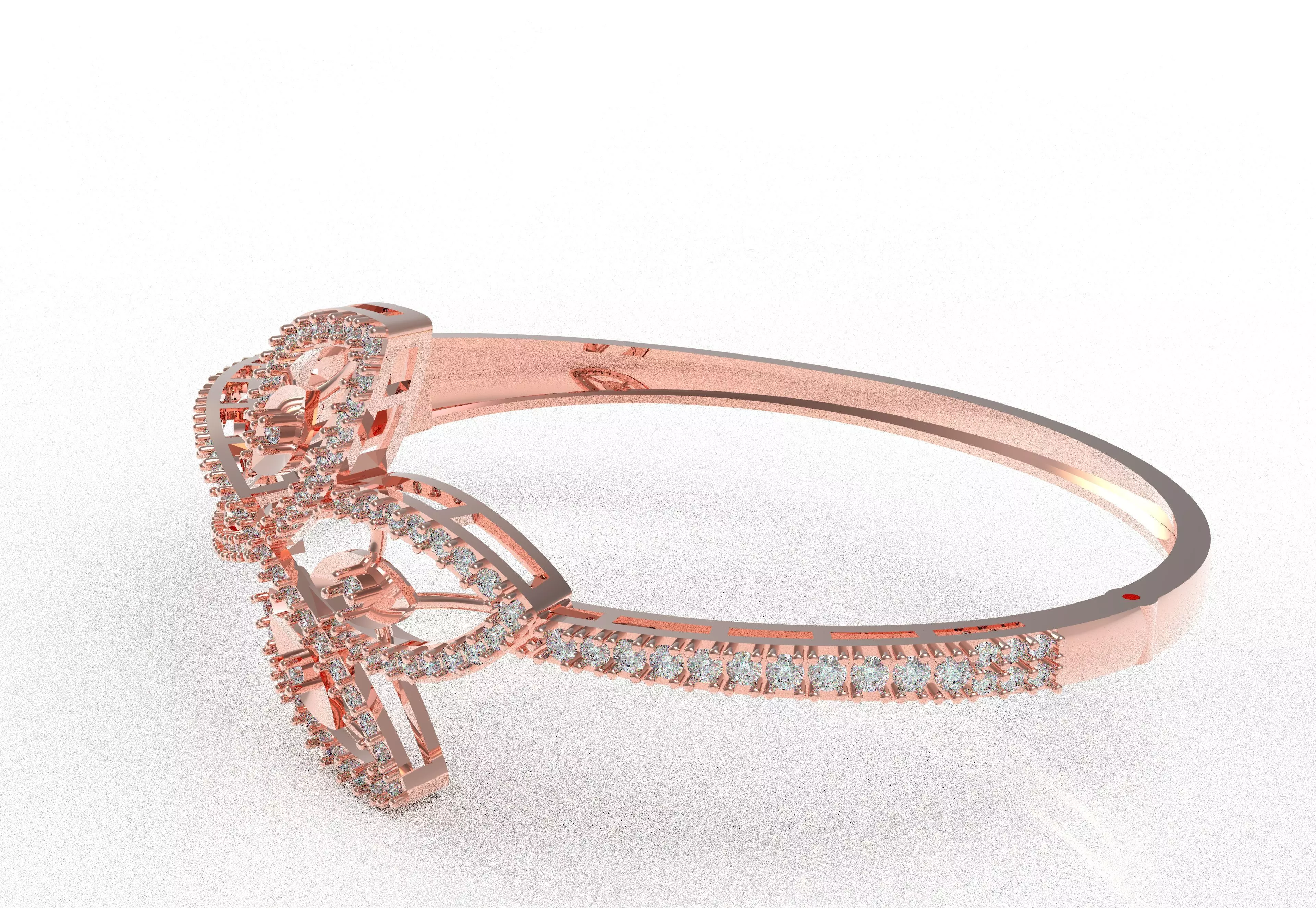 Art Deco Bracelet 04 3D print model_2