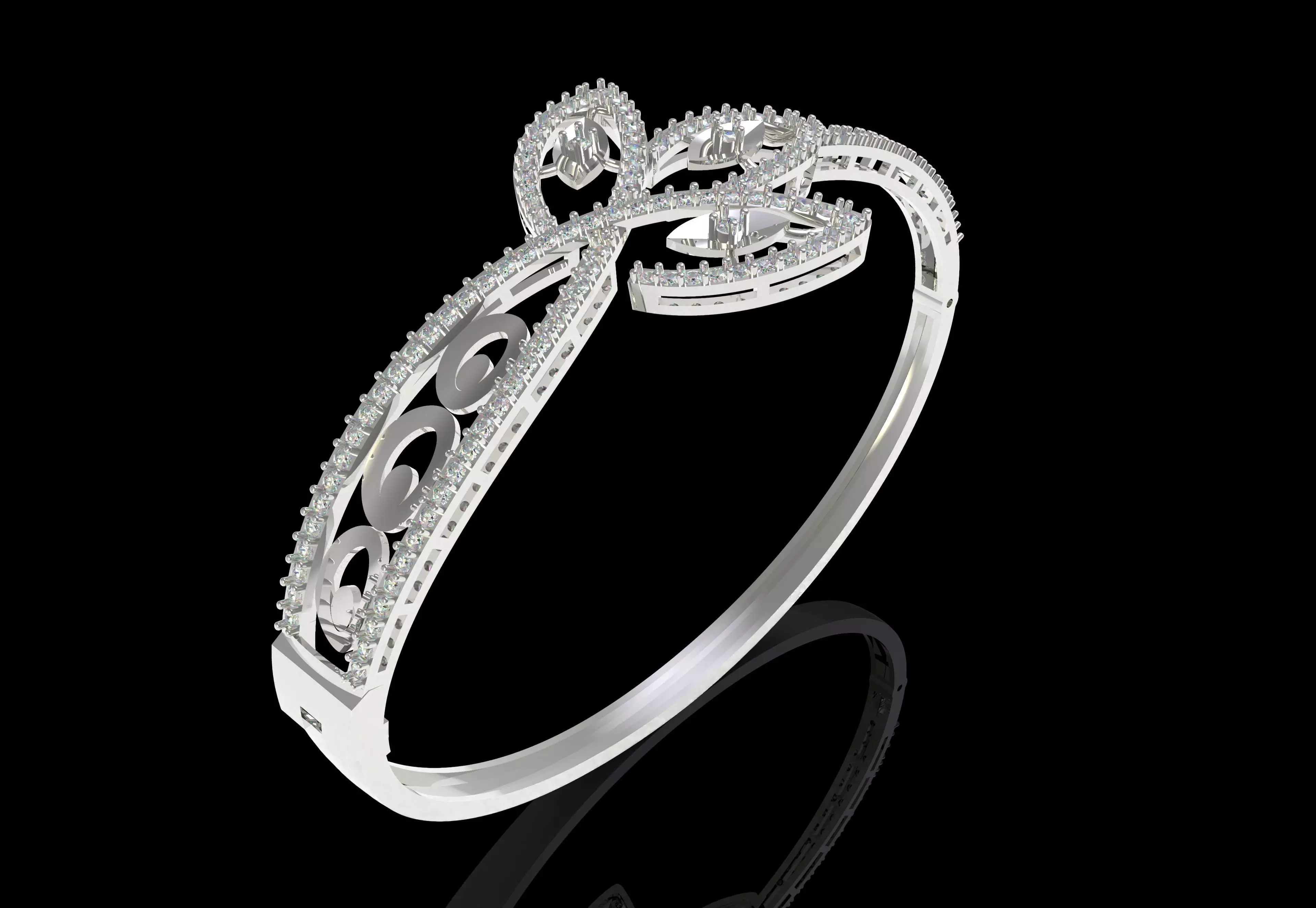 Art Deco Bracelet 04 3D print model_47