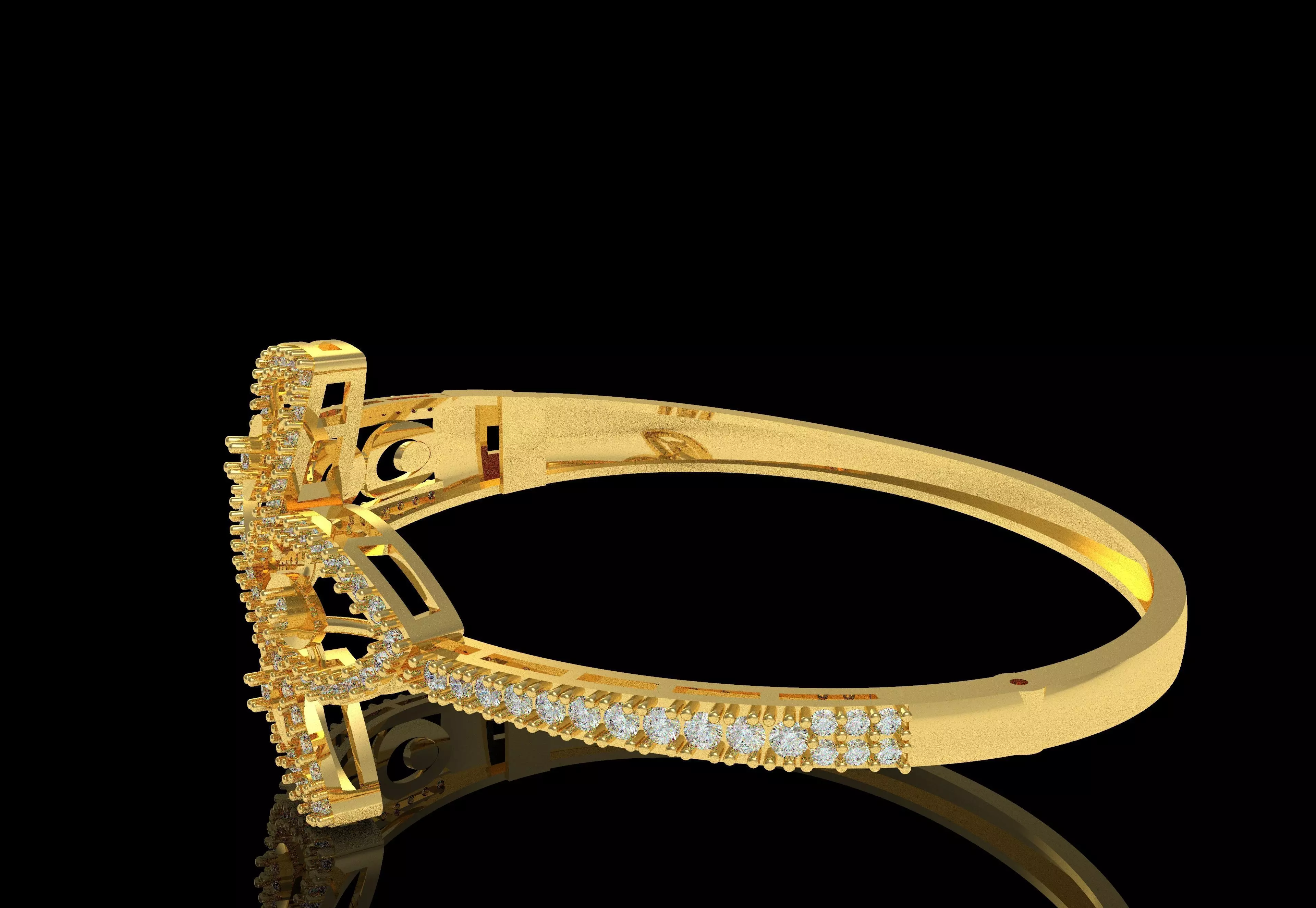 Art Deco Bracelet 04 3D print model_31