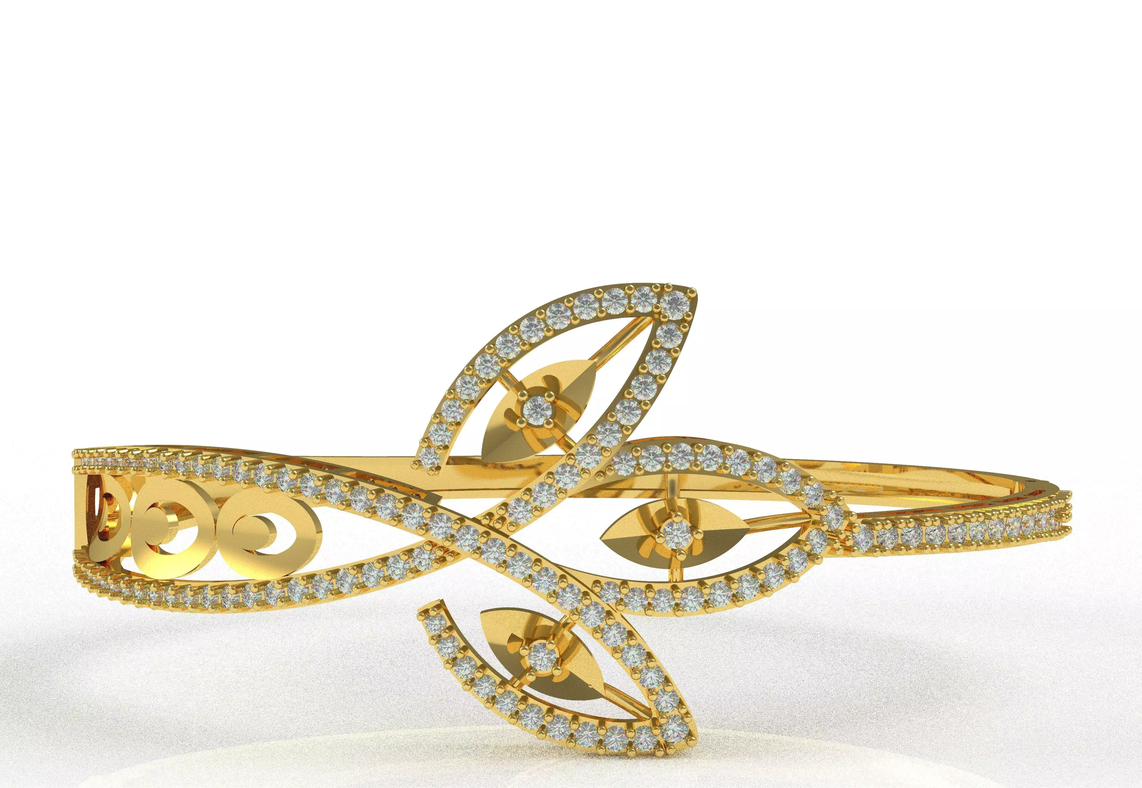 Art Deco Bracelet 04 3D print model_13