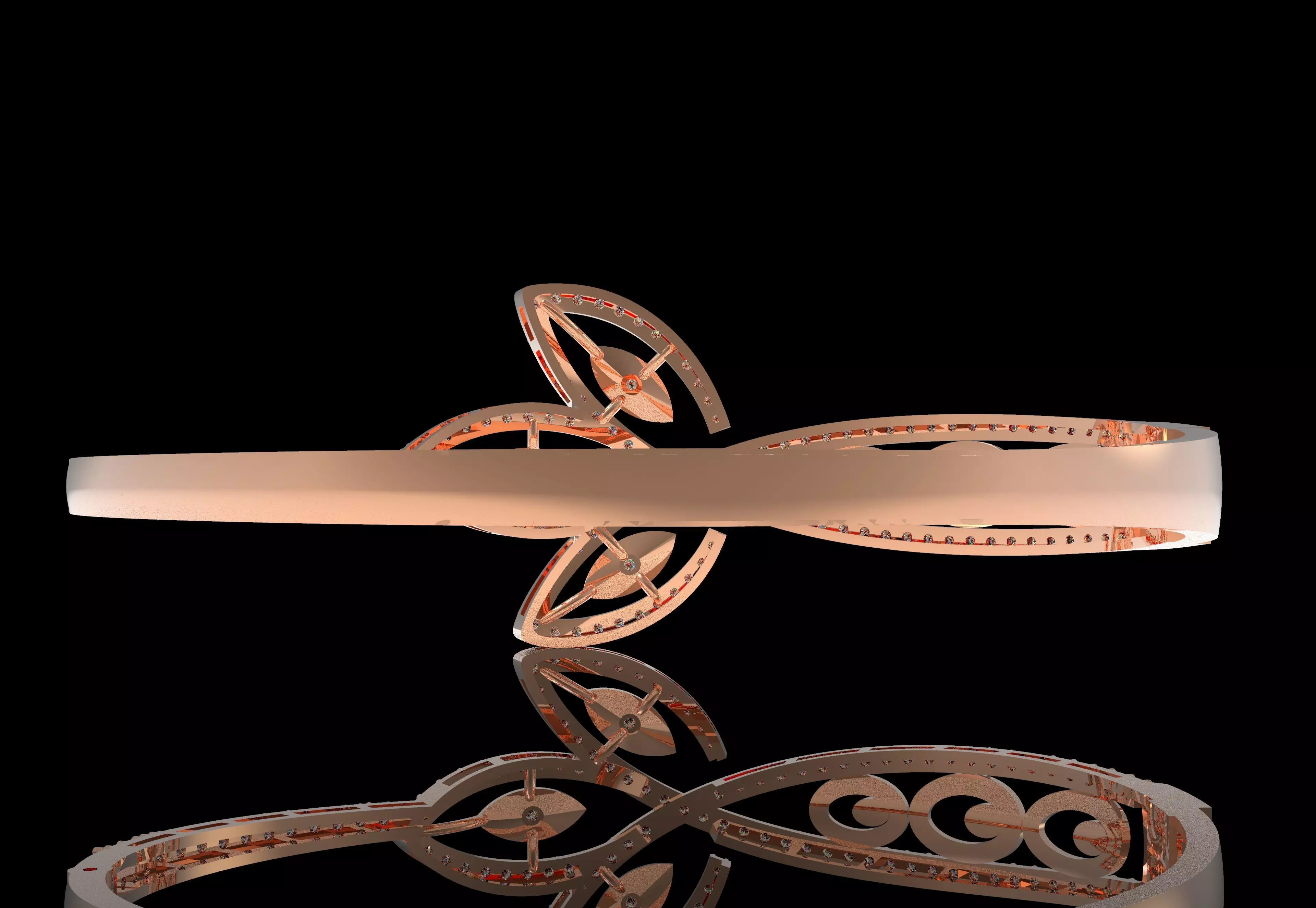 Art Deco Bracelet 04 3D print model_22