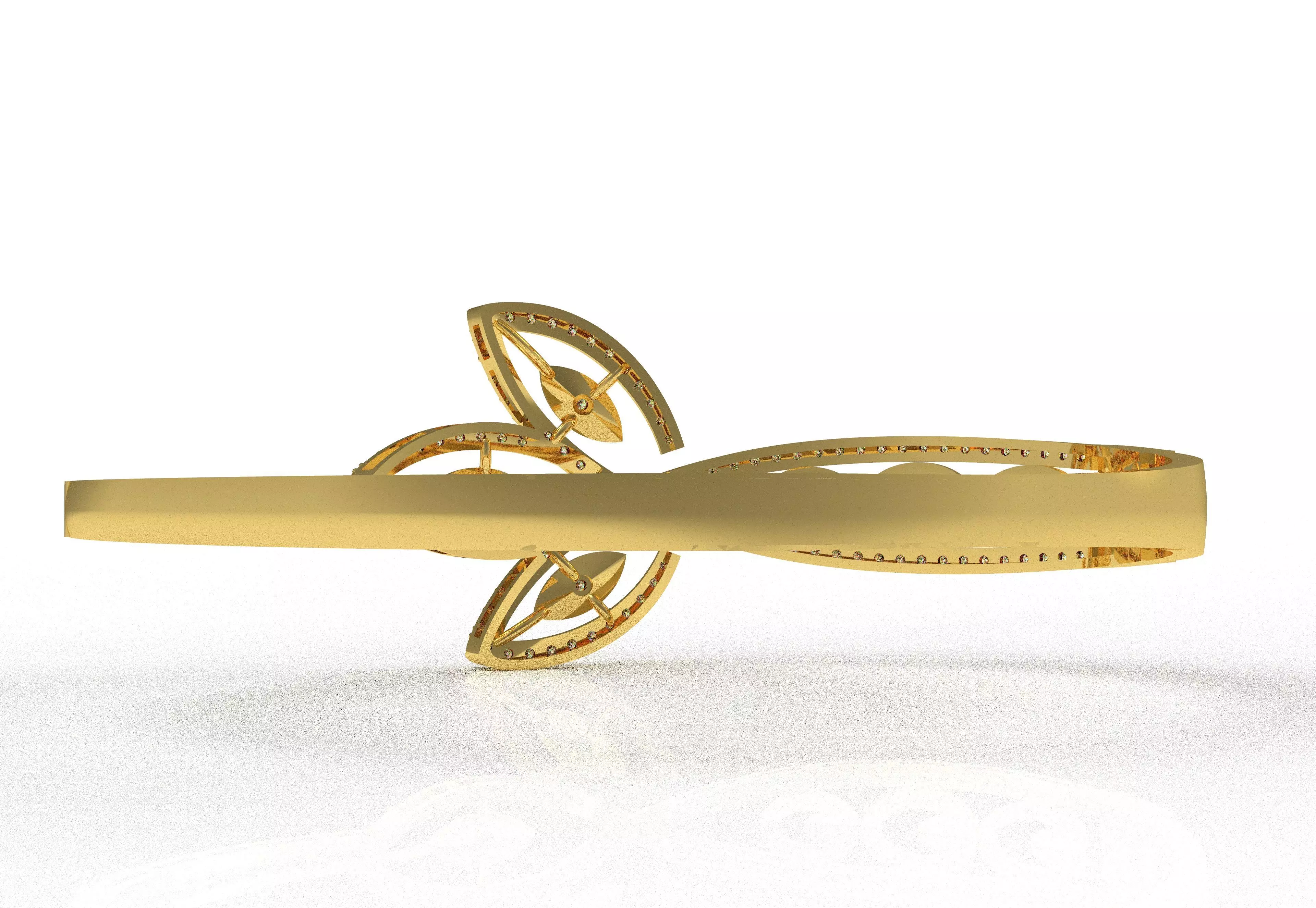 Art Deco Bracelet 04 3D print model_21