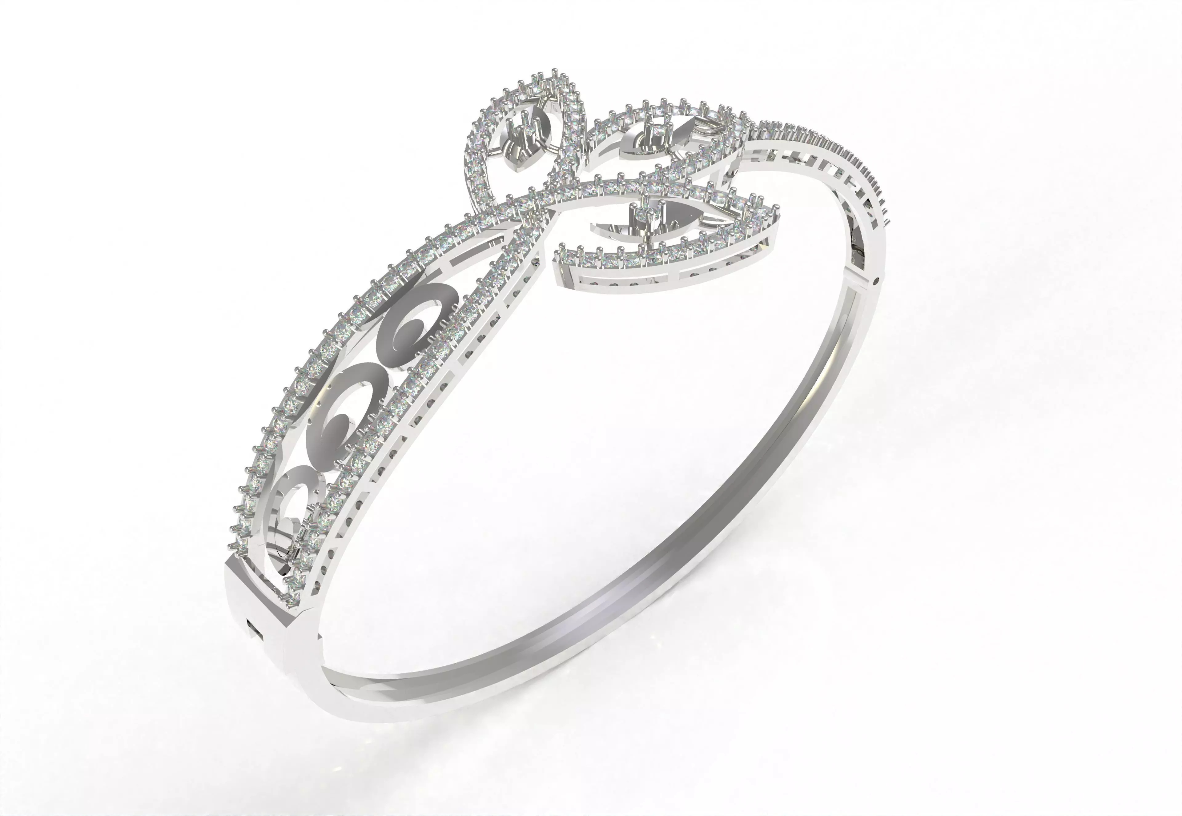 Art Deco Bracelet 04 3D print model_41