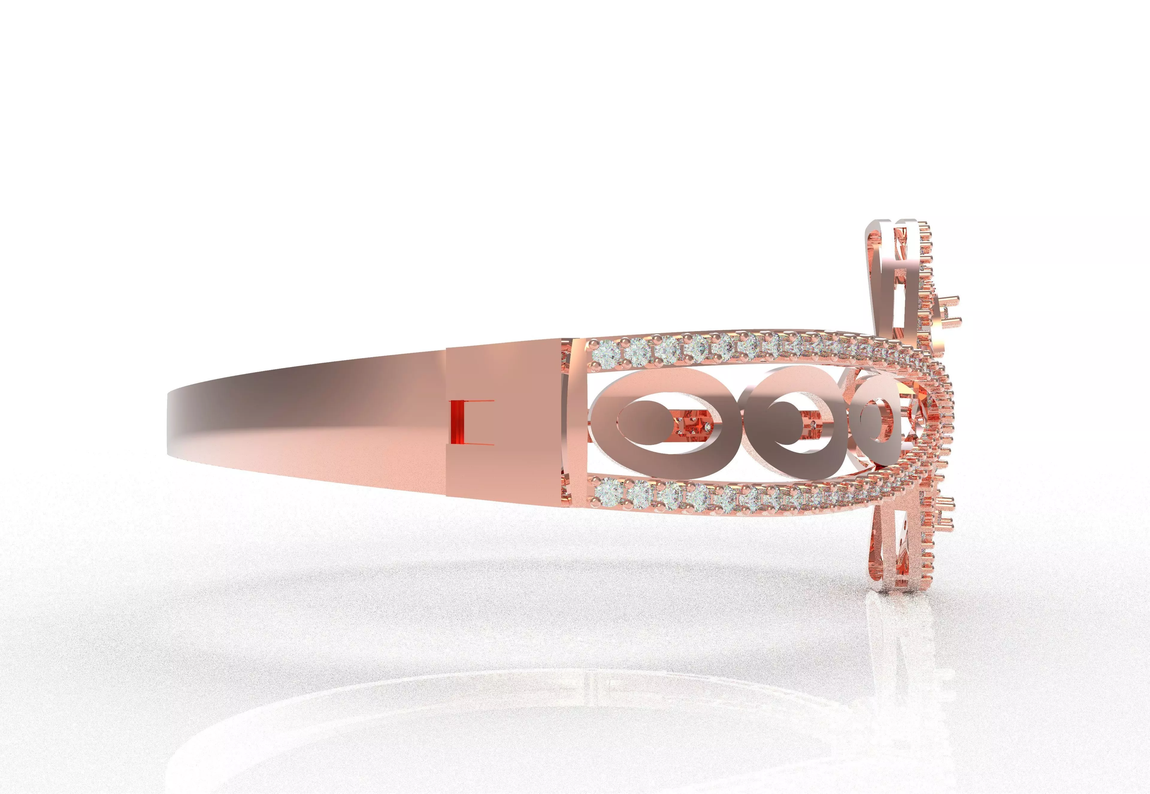 Art Deco Bracelet 04 3D print model_53