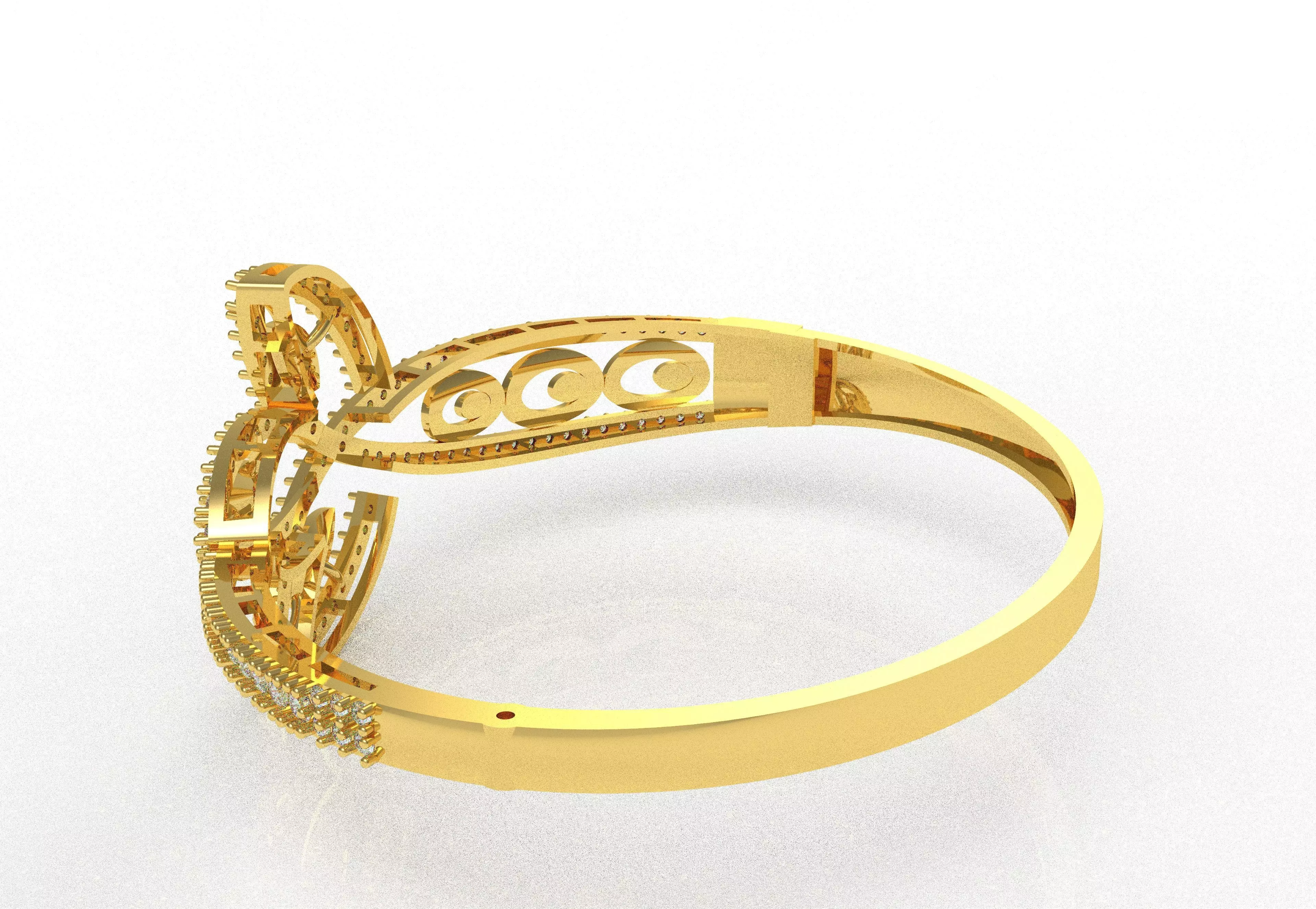 Art Deco Bracelet 04 3D print model_19