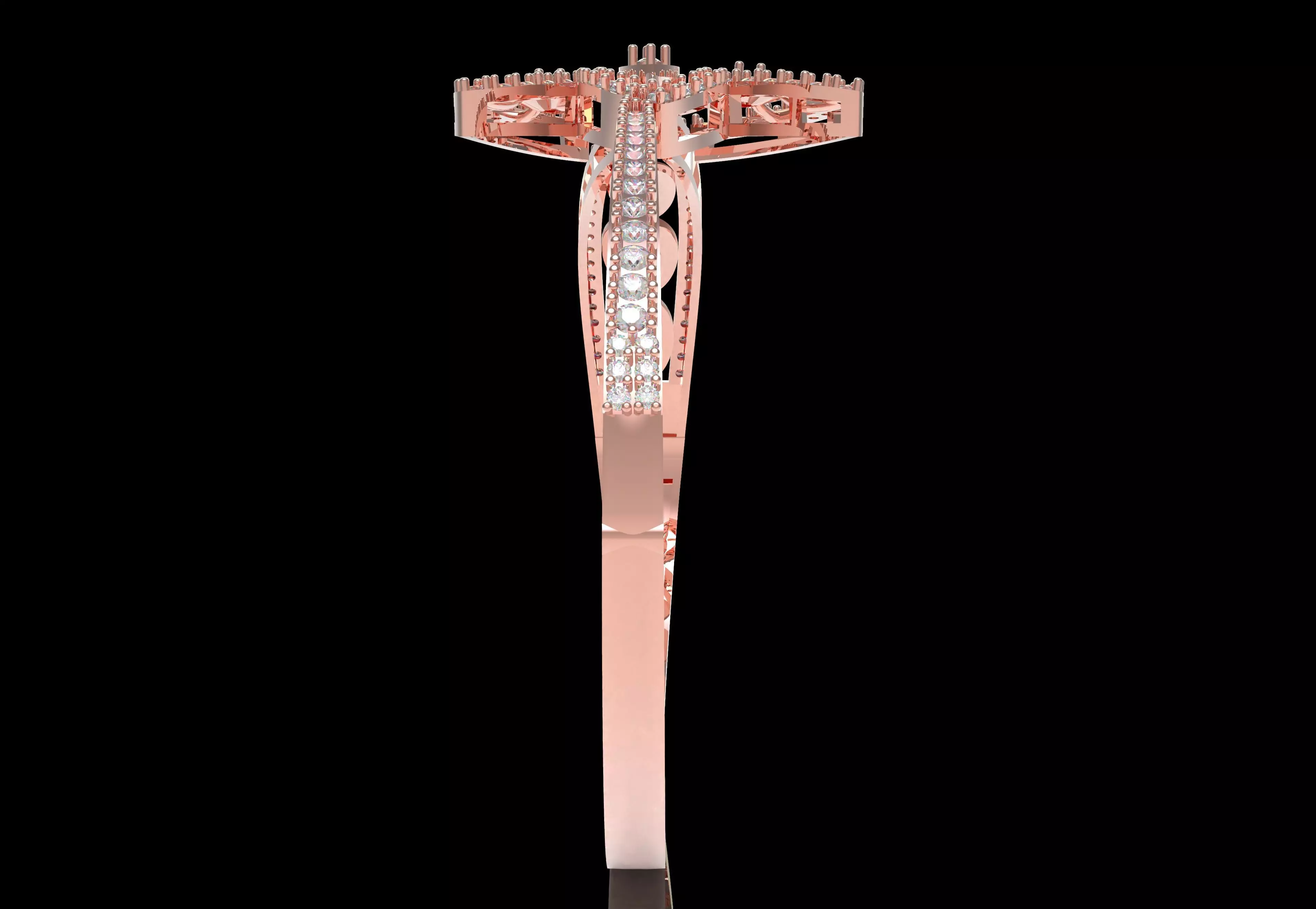 Art Deco Bracelet 04 3D print model_3