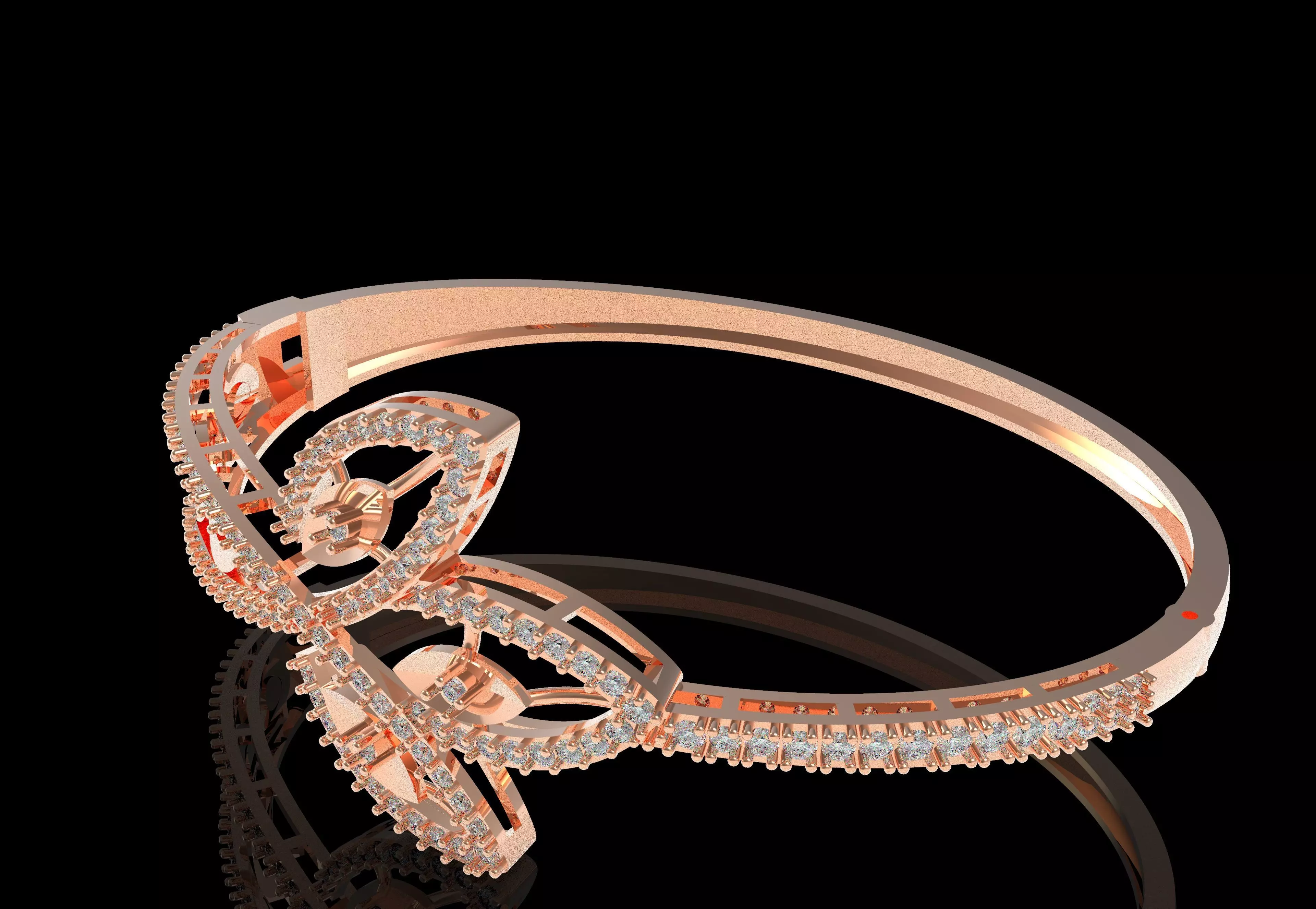 Art Deco Bracelet 04 3D print model_45