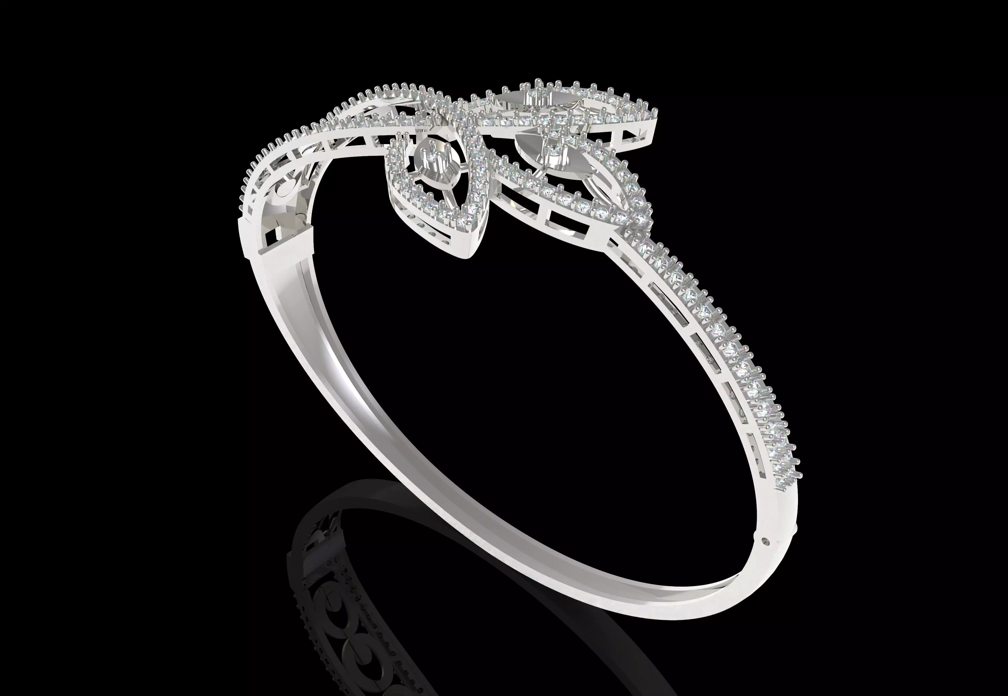 Art Deco Bracelet 04 3D print model_29