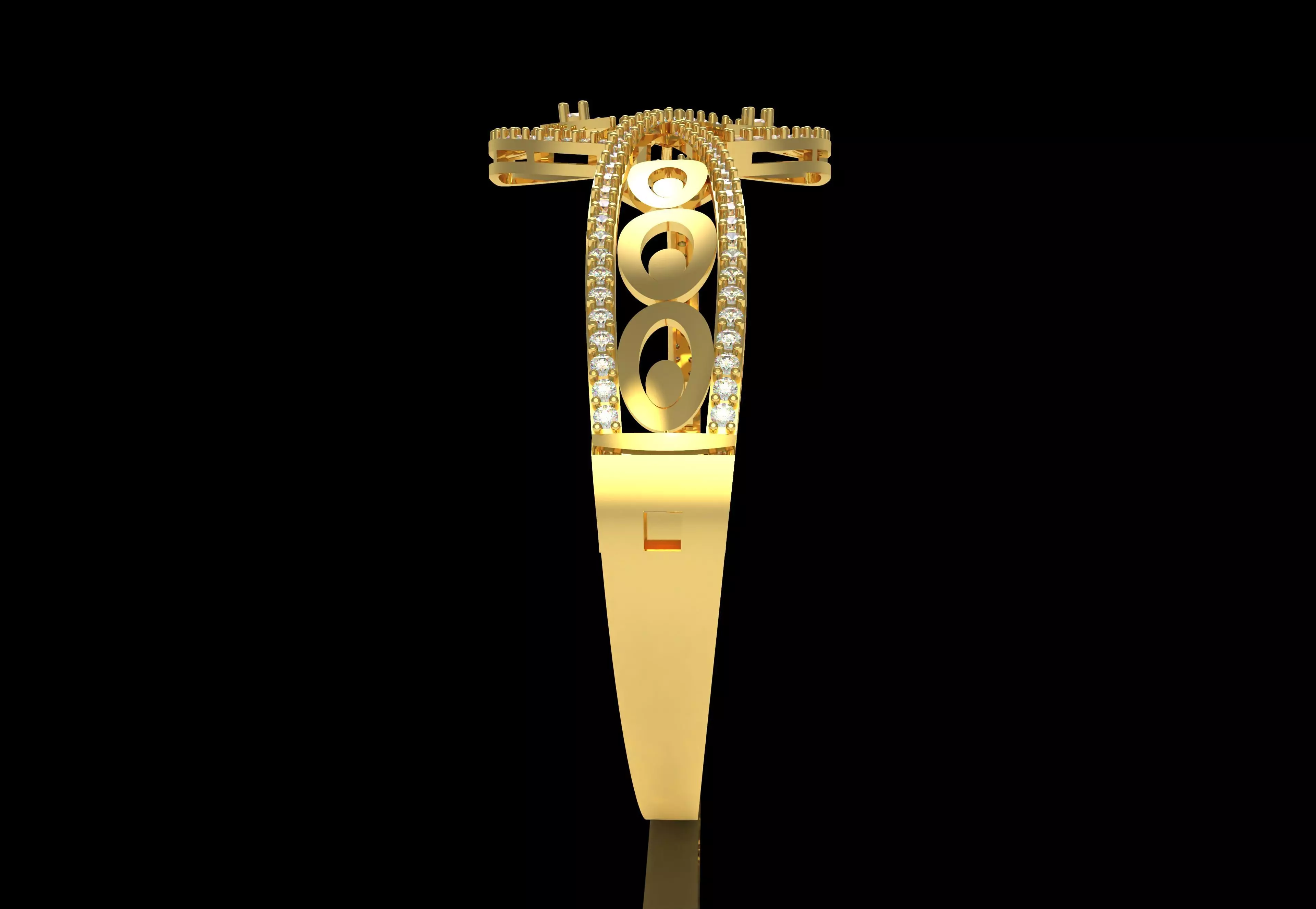 Art Deco Bracelet 04 3D print model_14