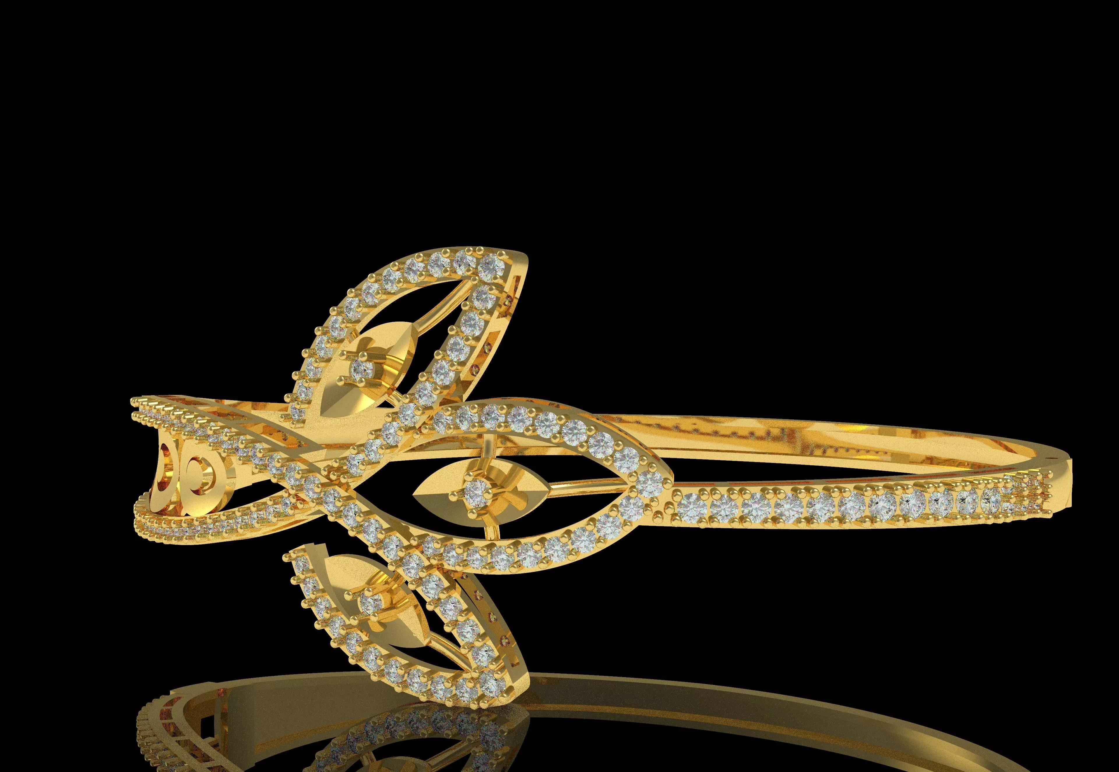 Art Deco Bracelet 04 3D print model_27