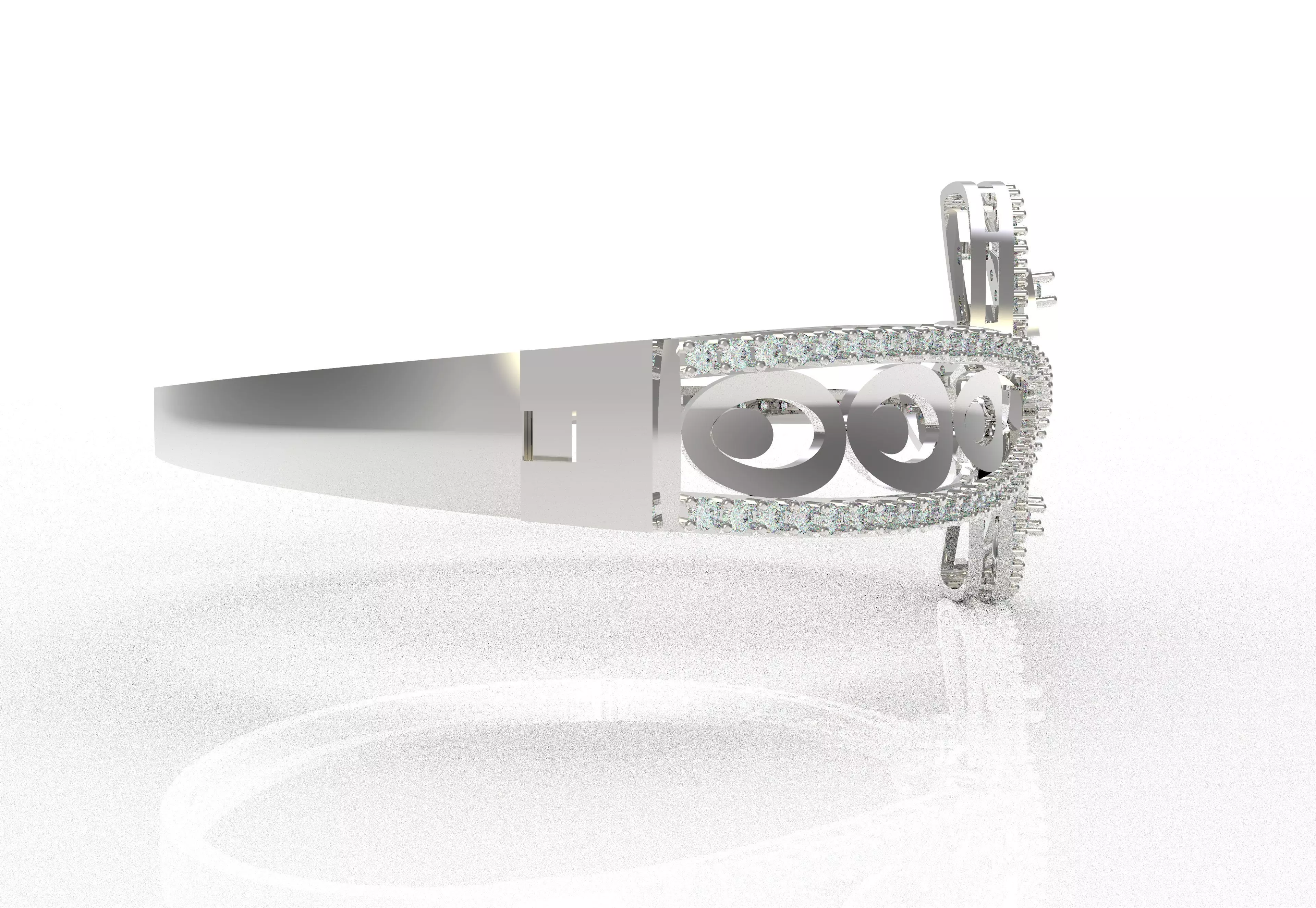 Art Deco Bracelet 04 3D print model_59