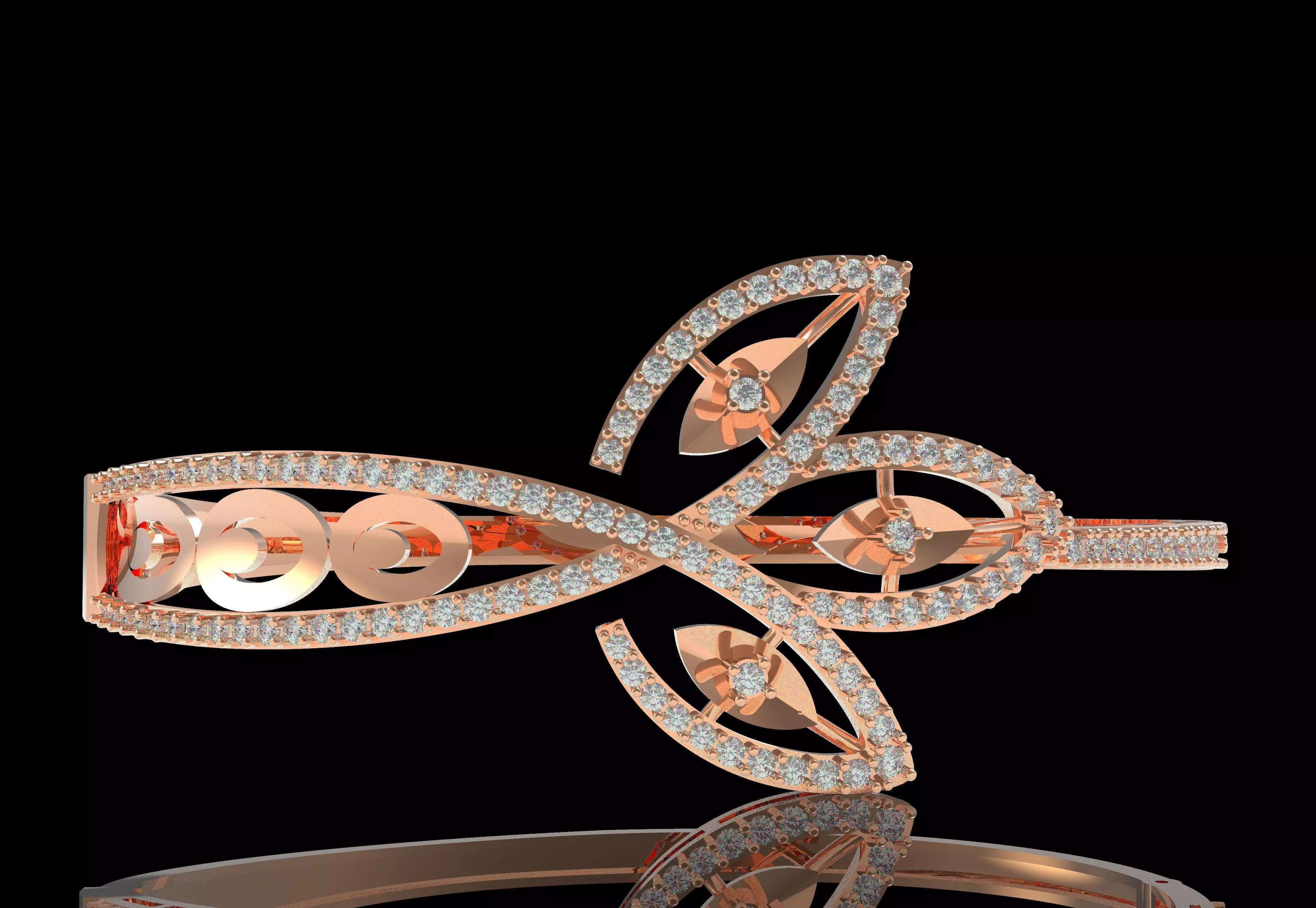 Art Deco Bracelet 04 3D print model_46