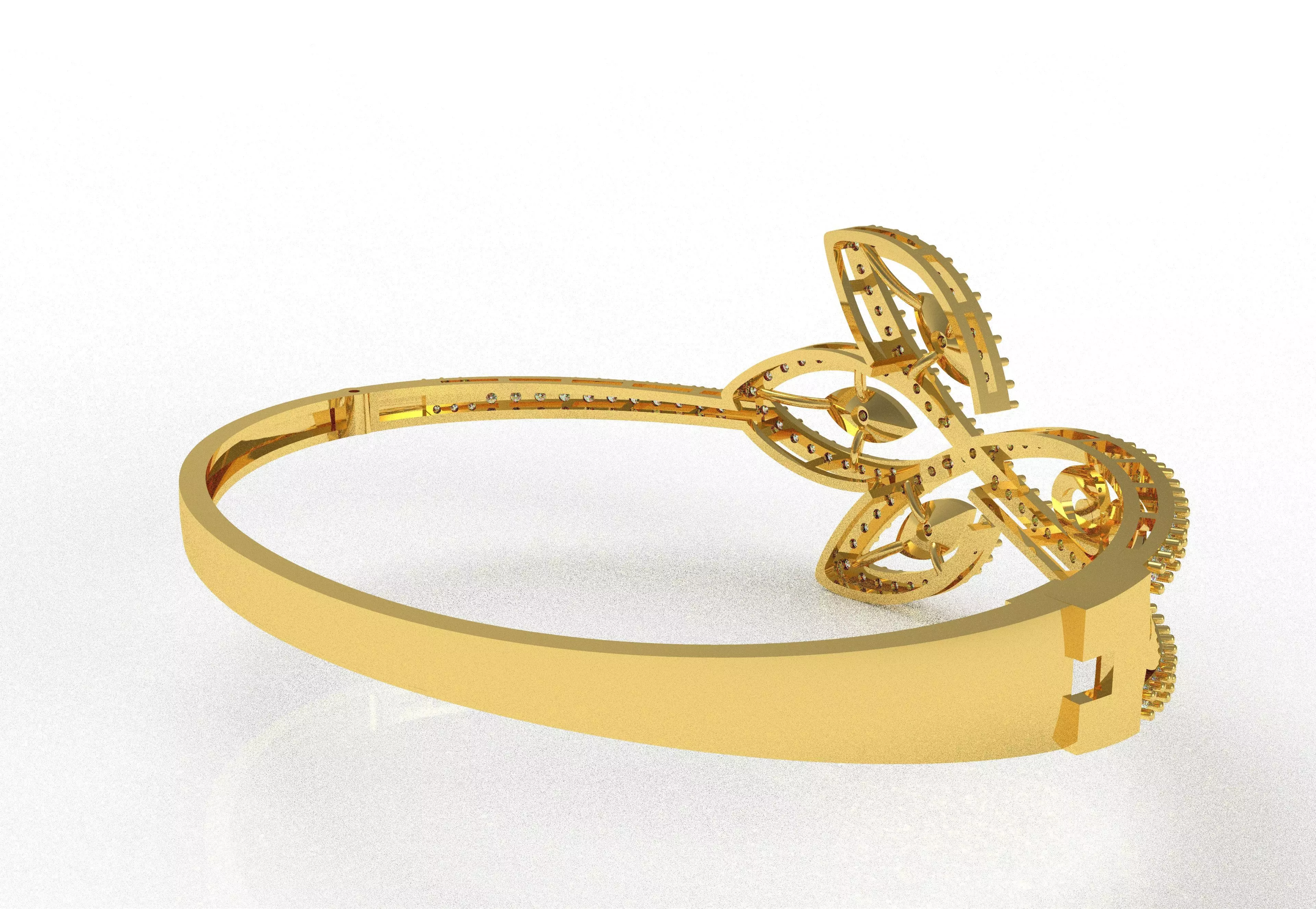 Art Deco Bracelet 04 3D print model_23