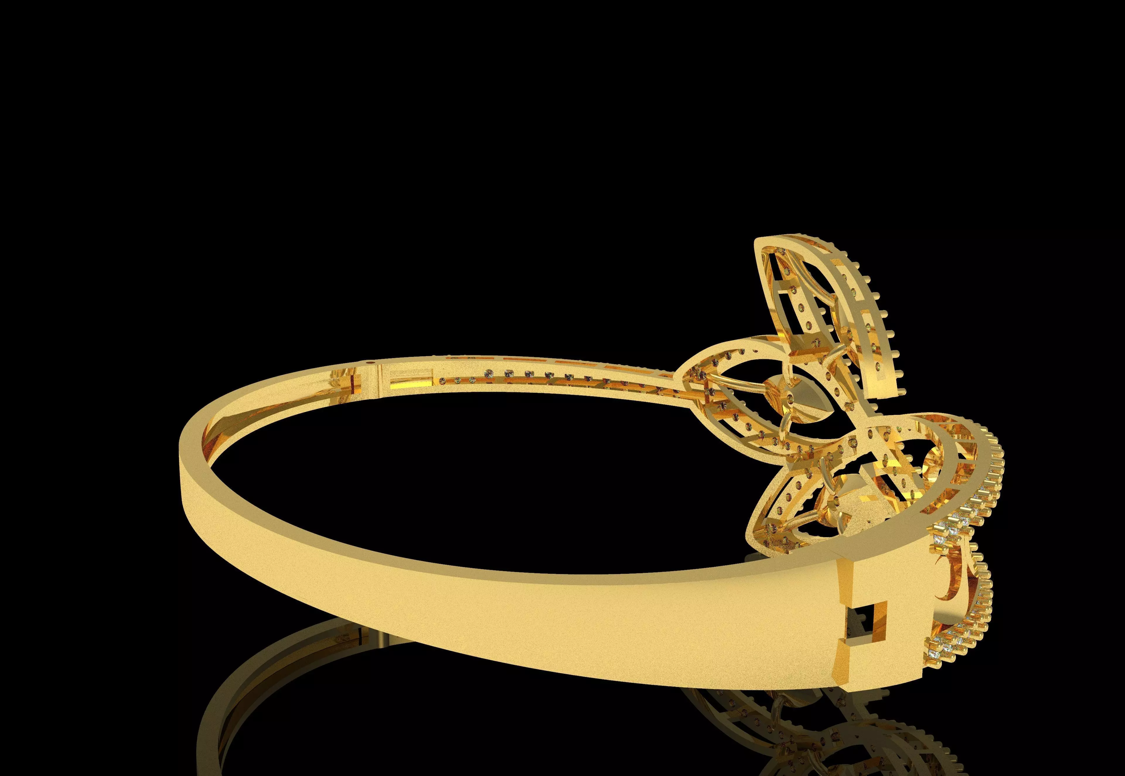 Art Deco Bracelet 04 3D print model_43