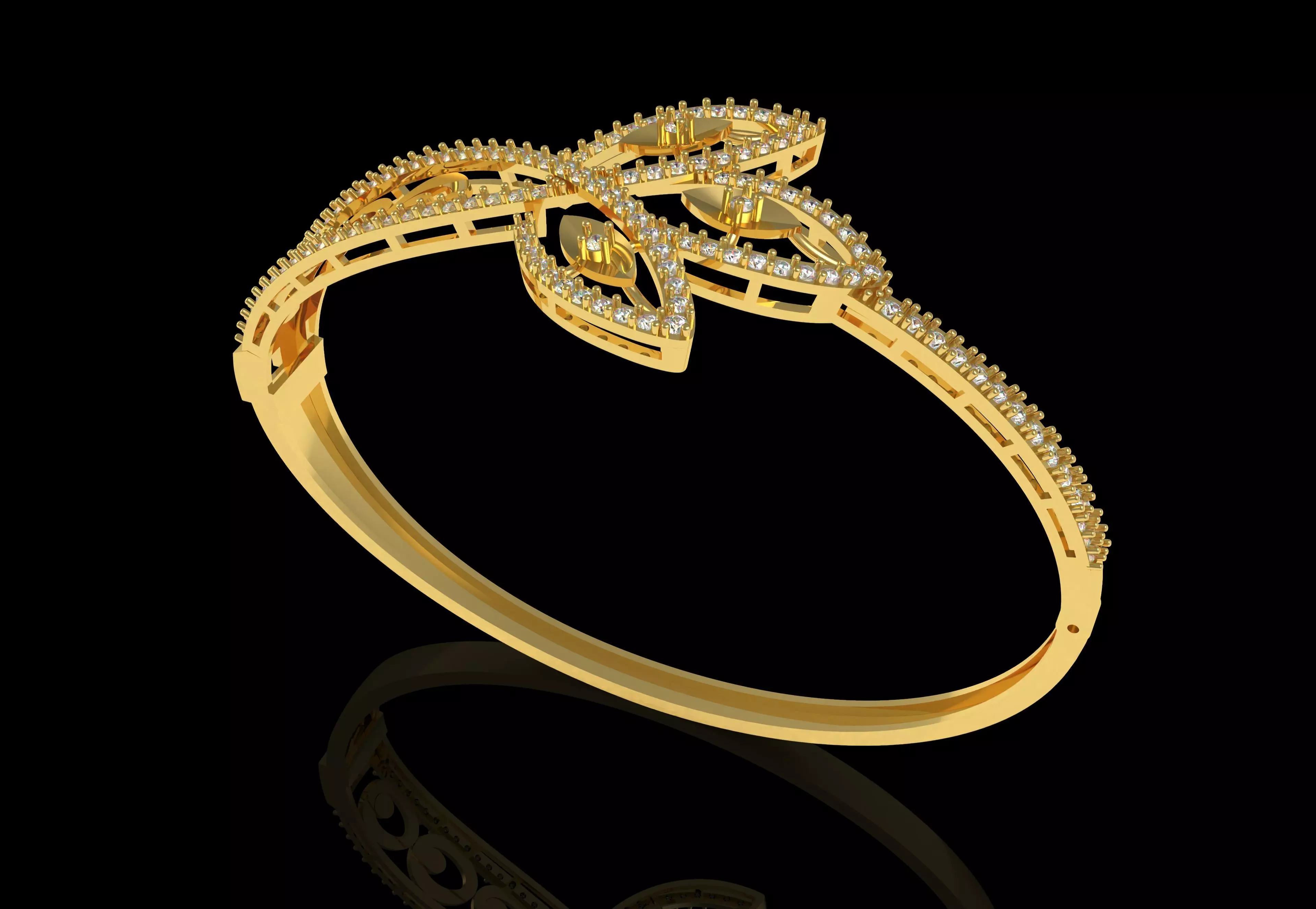 Art Deco Bracelet 04 3D print model_20