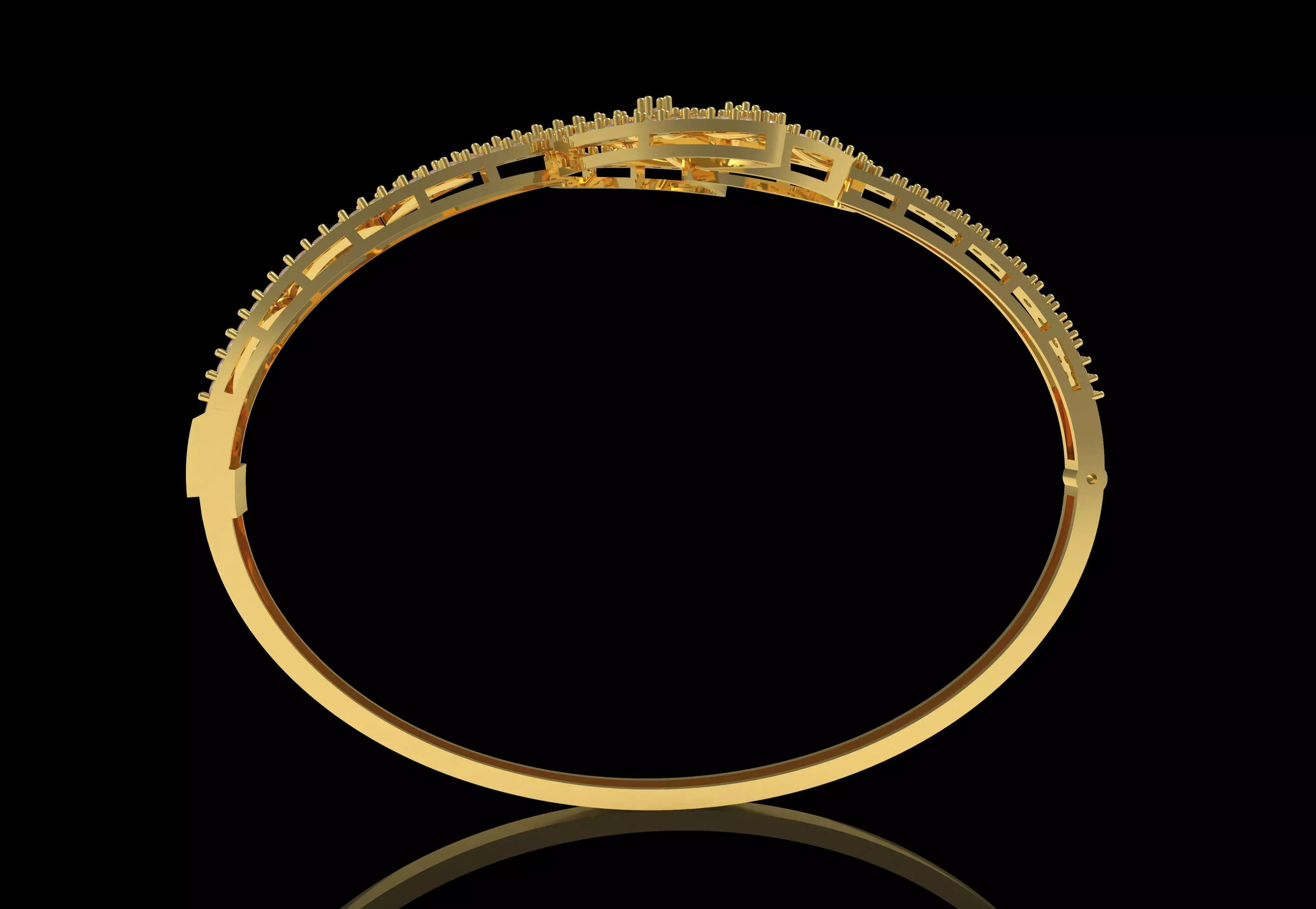 Art Deco Bracelet 04 3D print model_16