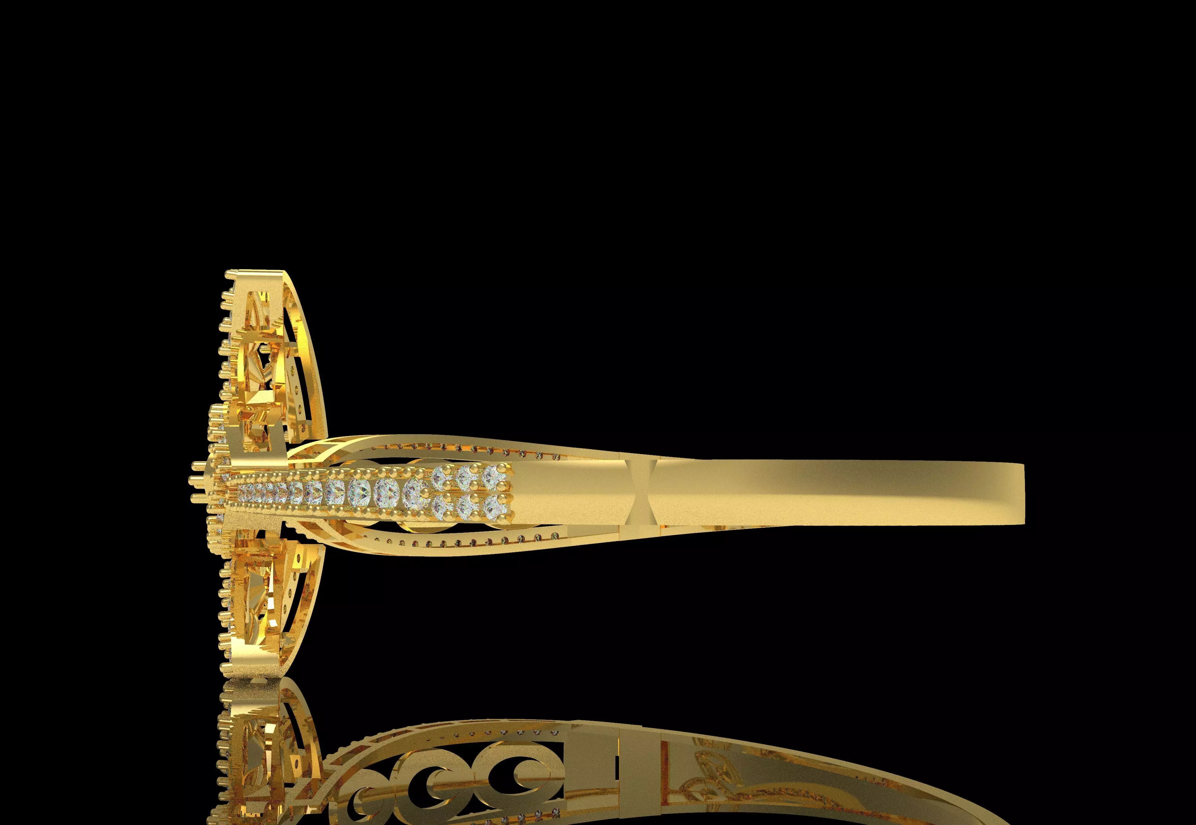 Art Deco Bracelet 04 3D print model_18