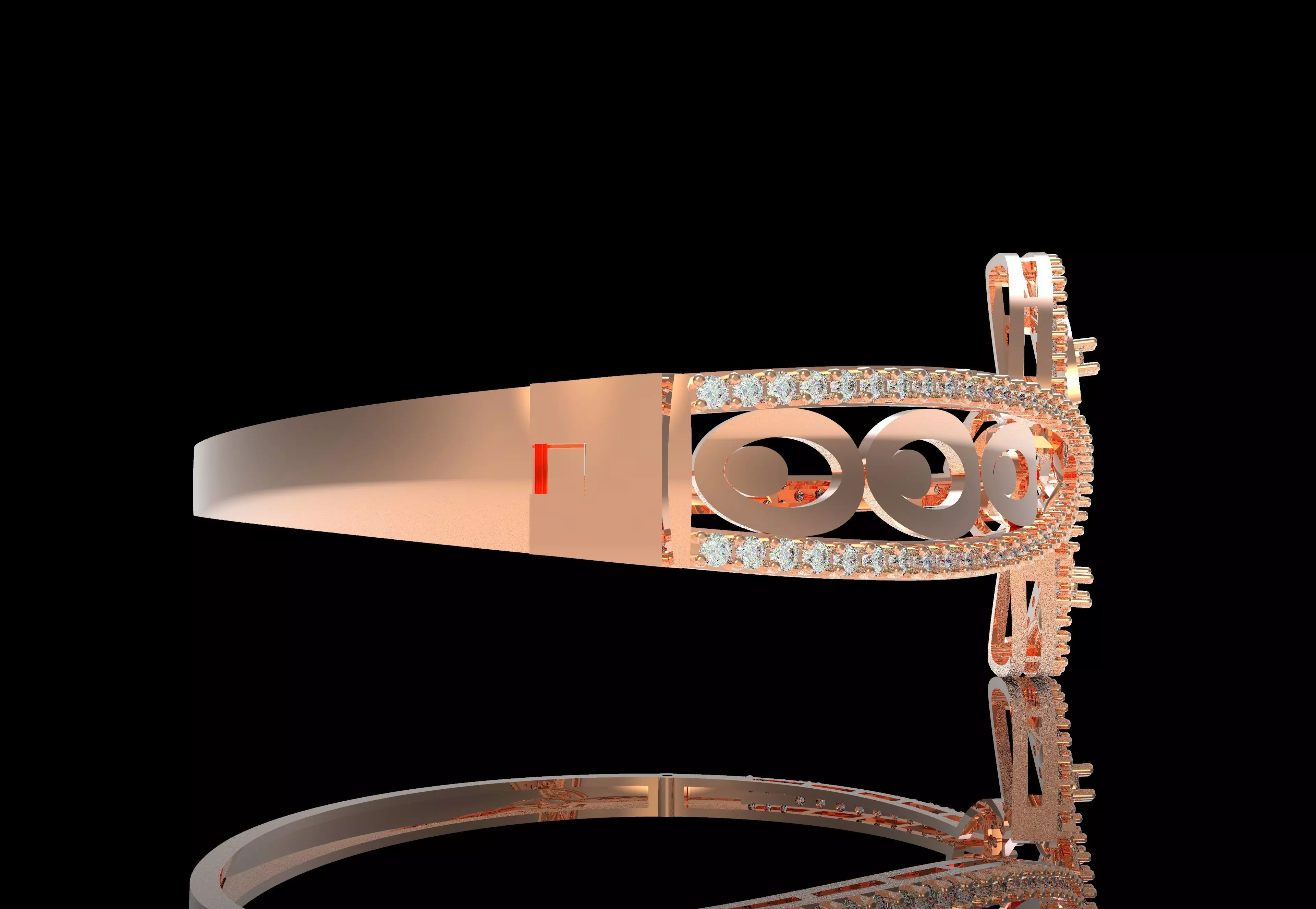 Art Deco Bracelet 04 3D print model_40