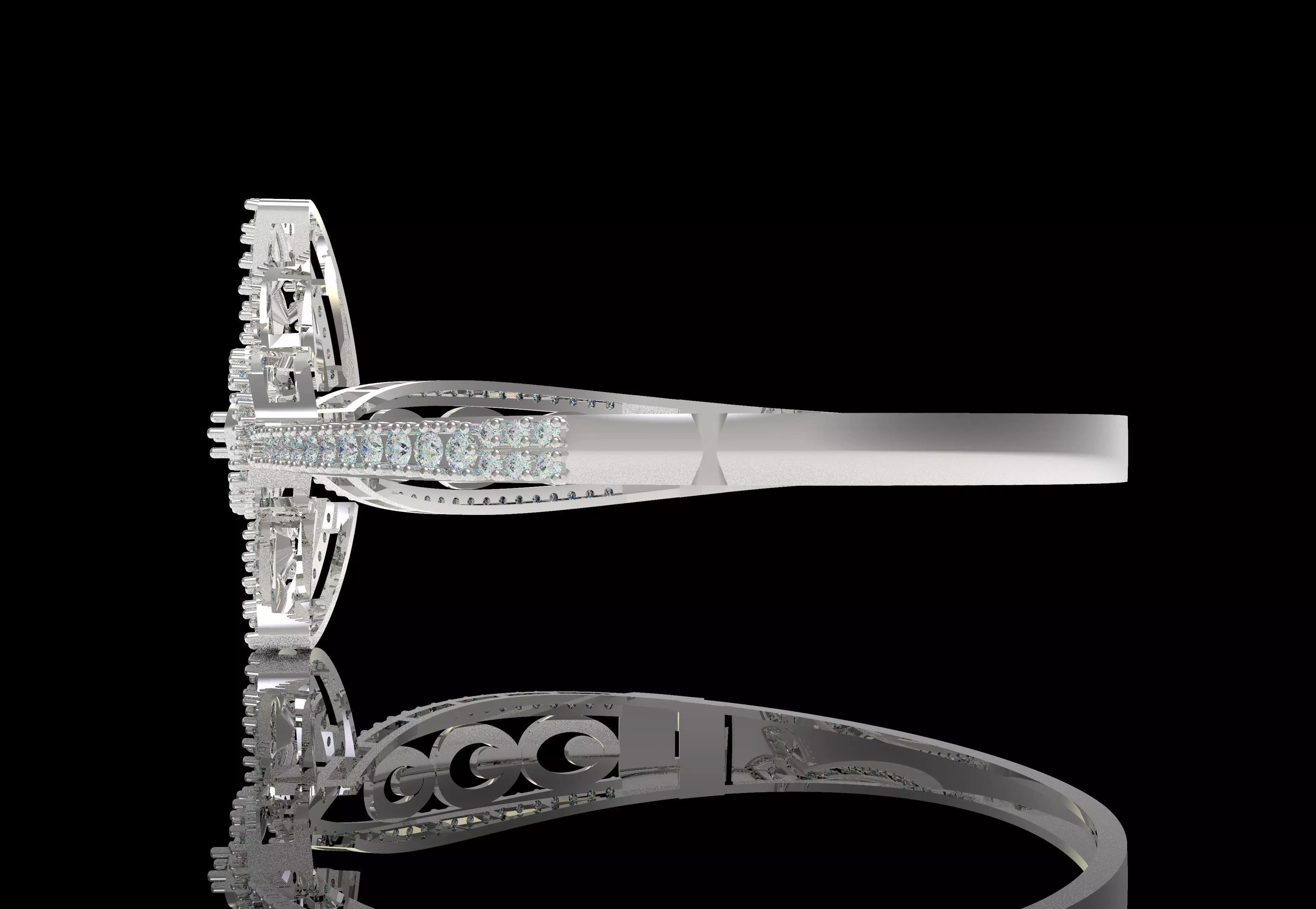 Art Deco Bracelet 04 3D print model_10