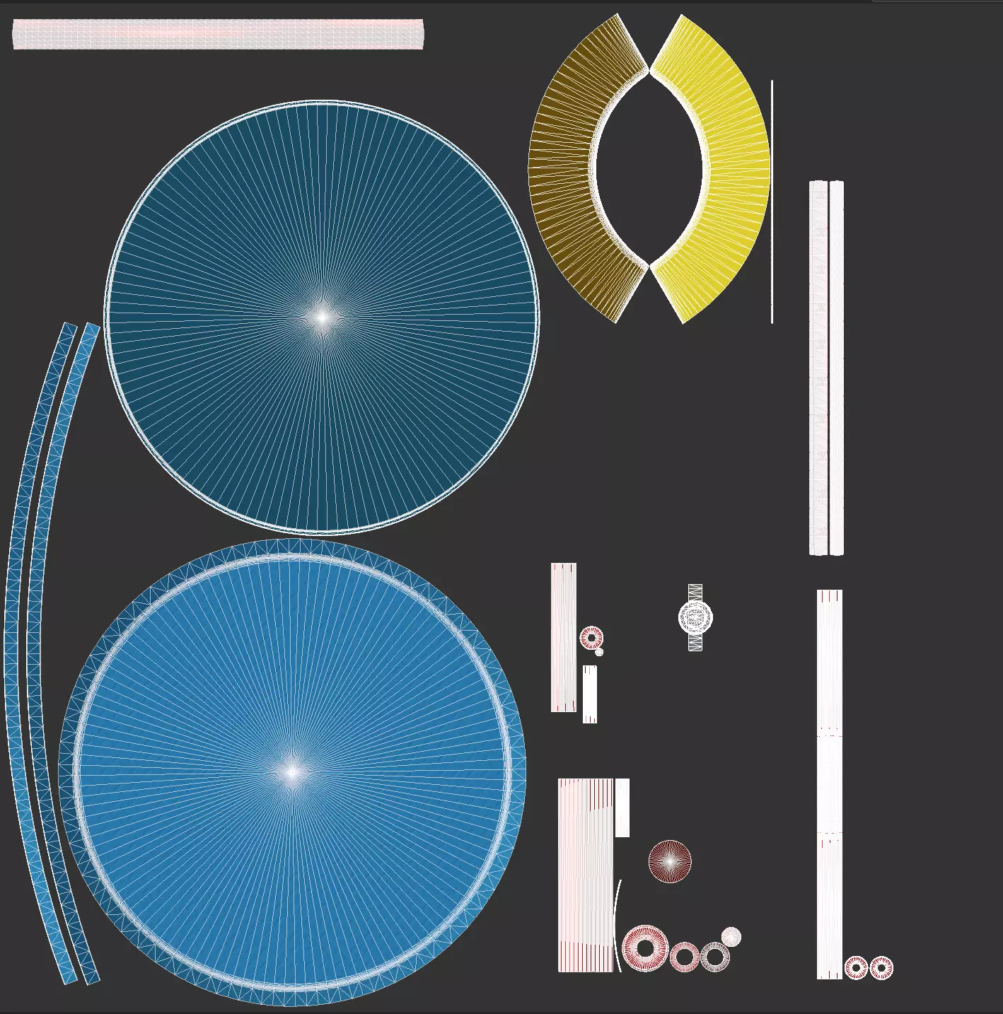 Playground Merry Go Roundabout Low-poly 3D model_15