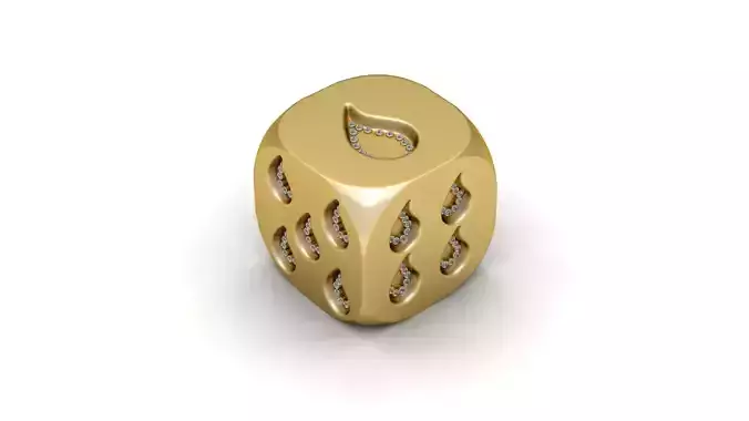 teardrop-themed luxury dice design