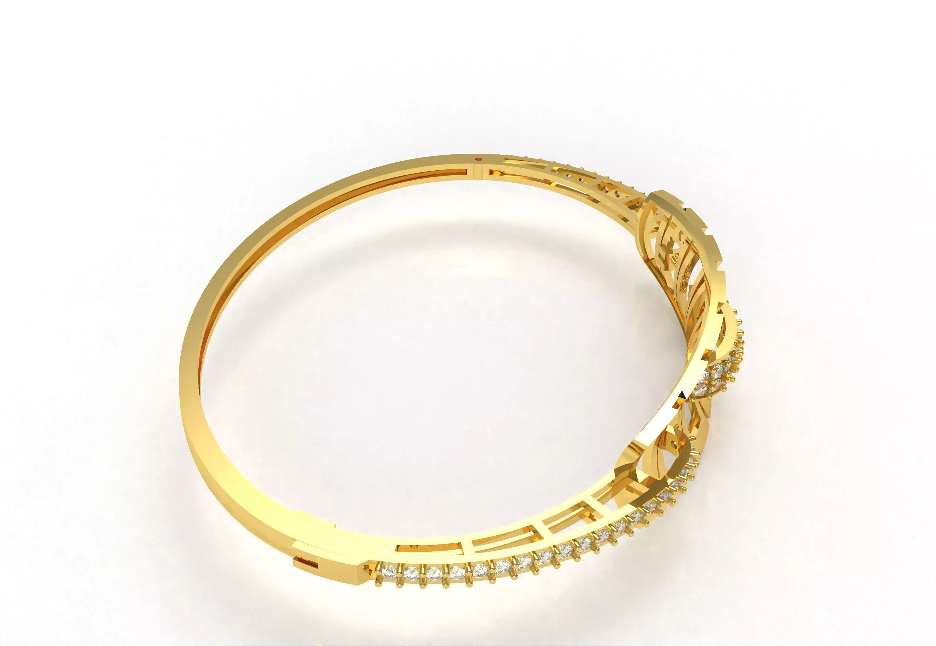 Art Deco Bracelet 06 3D print model_38