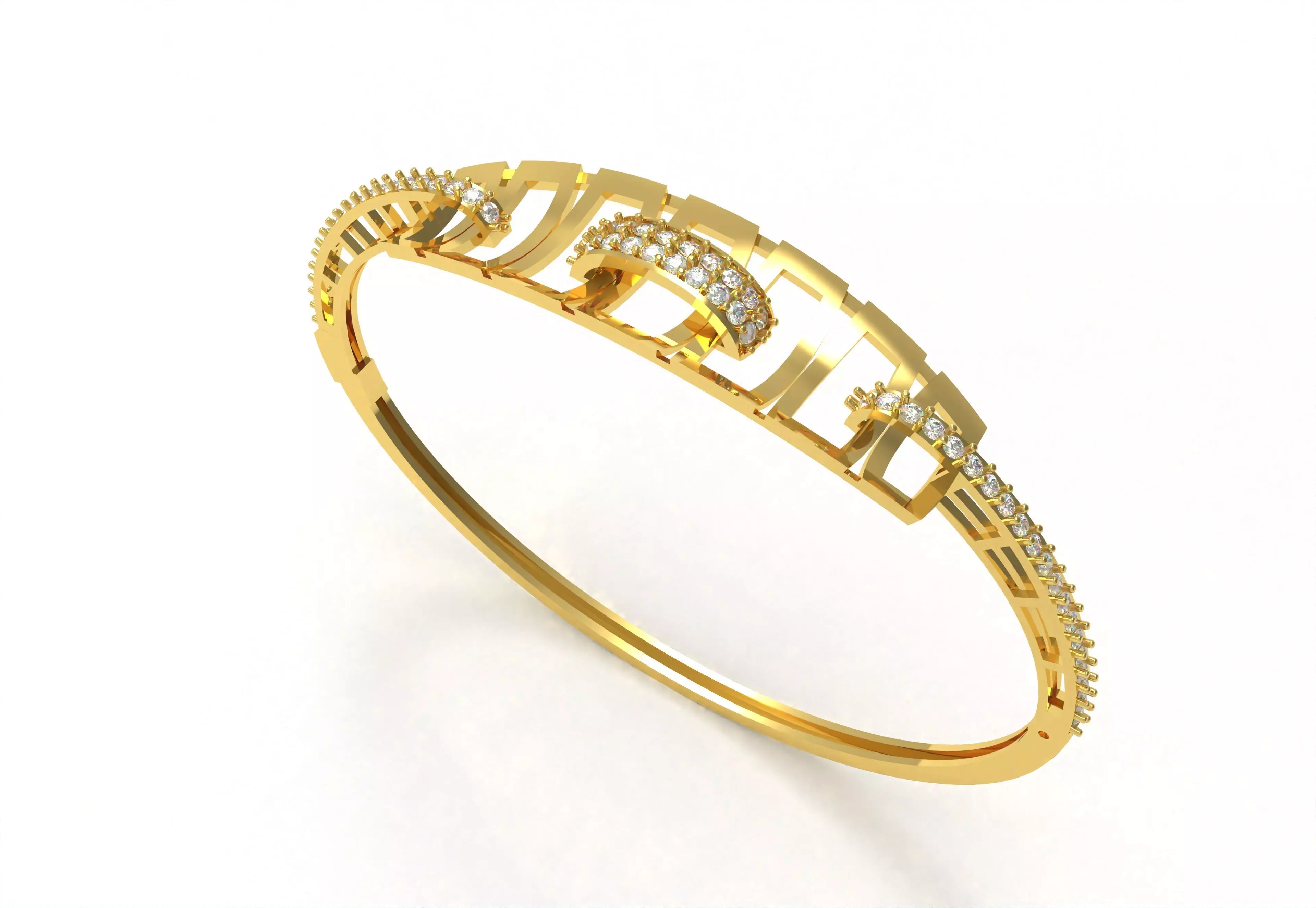 Art Deco Bracelet 06 3D print model_44