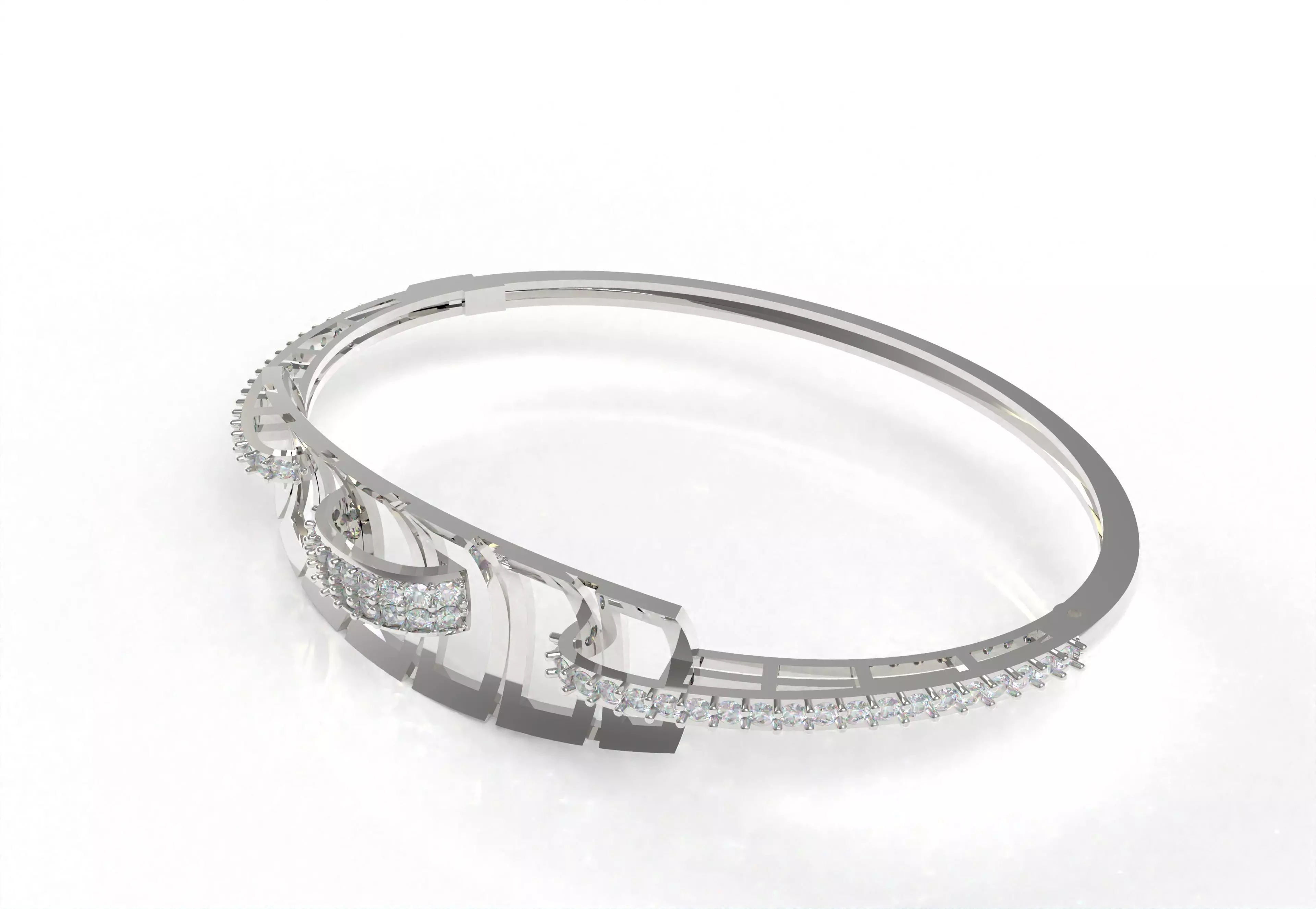 Art Deco Bracelet 06 3D print model_23