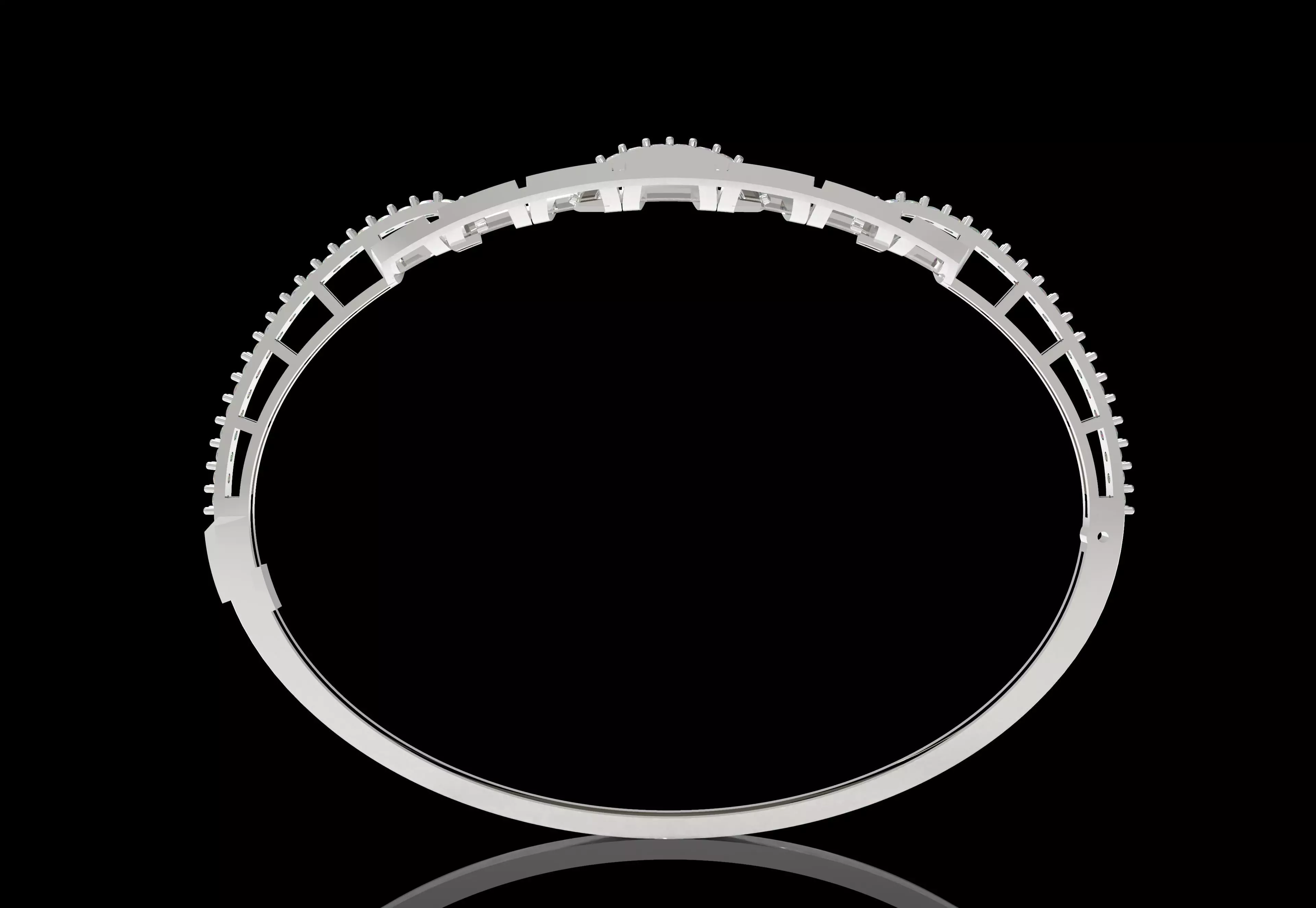 Art Deco Bracelet 06 3D print model_8